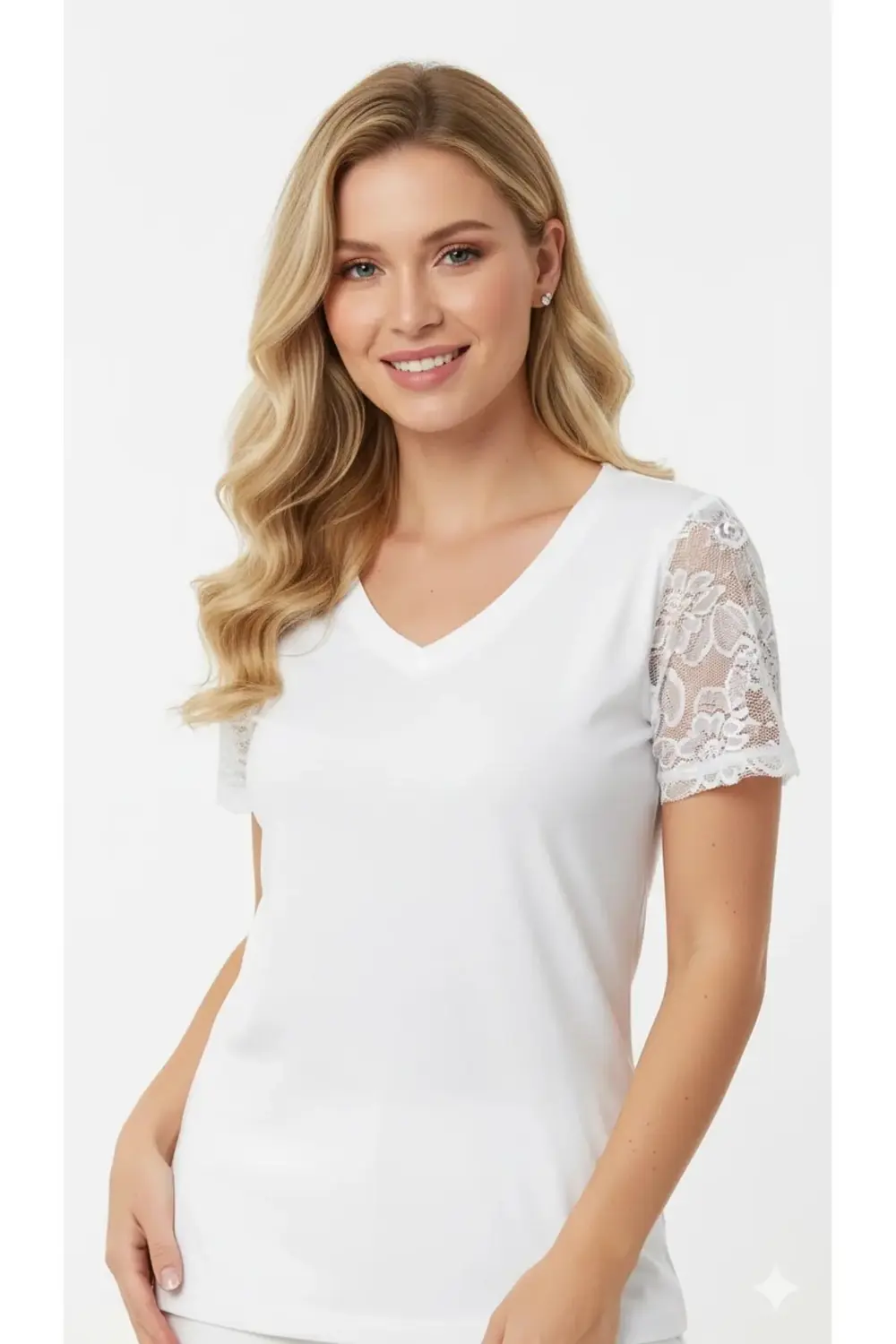 Şahinler Lycra Yarım Kol Beyaz B256