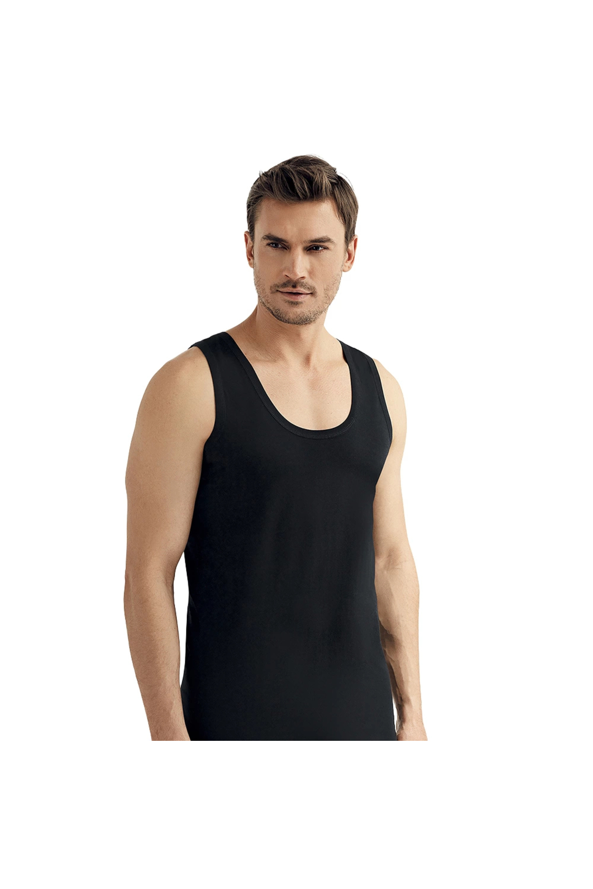 Şahinler ME005 Erkek Büyük Beden Renkli Askılı Atlet