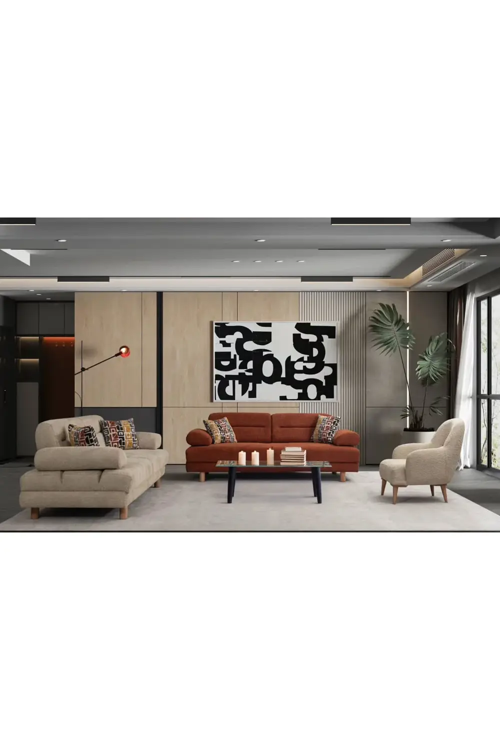 Sahra koltuk takımı (3+3+1)