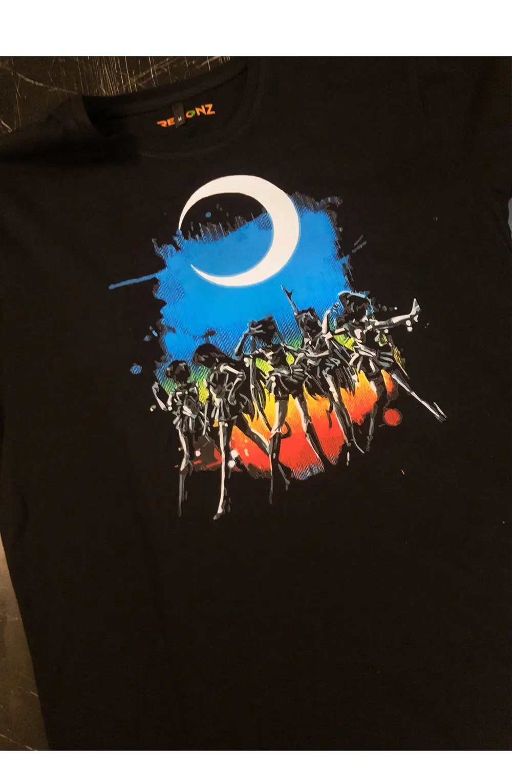 Sailor Moon Baskılı %100 Pamuk Oversize T-shirt