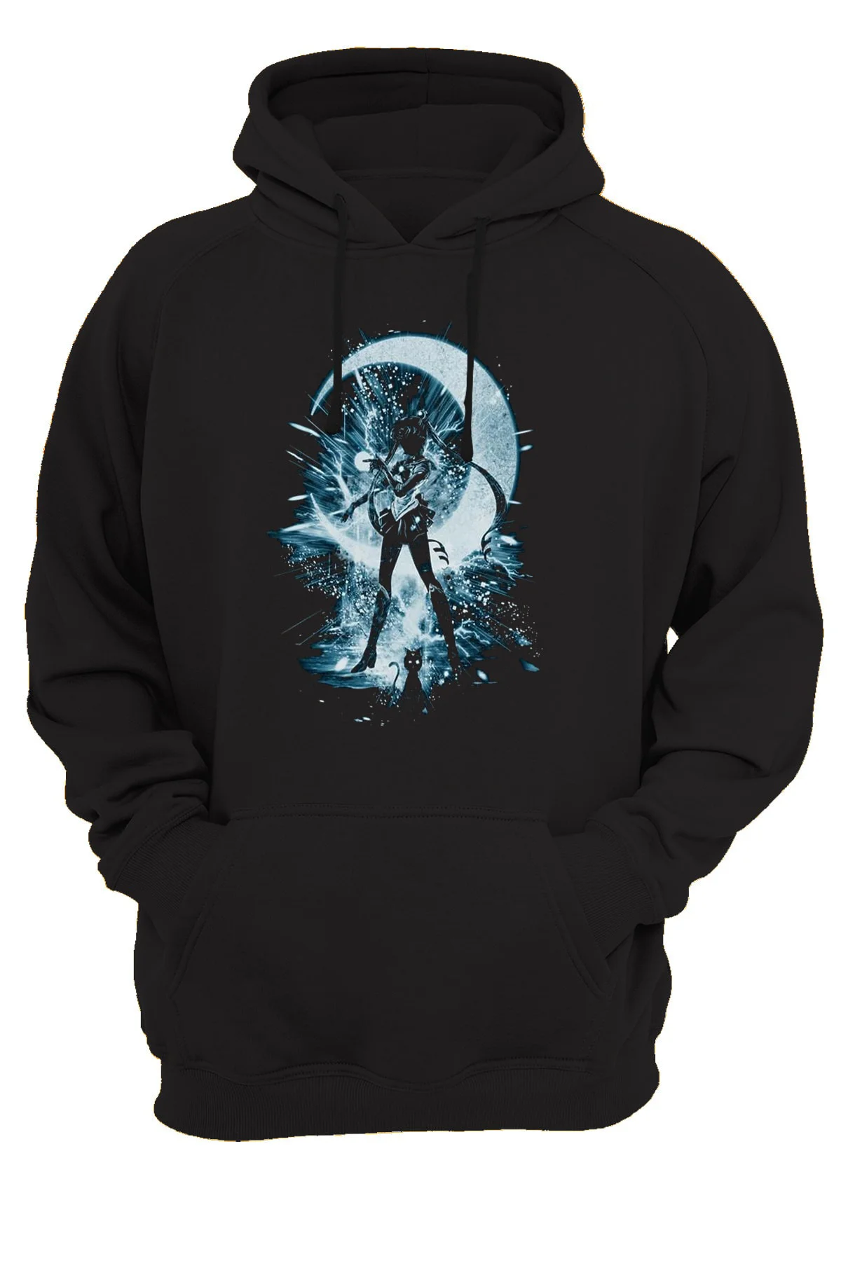 Sailor Moon Baskılı 3 Ipl. Şardonlu, Kalın (600 Gr.) Içi Polar Sweatshirt