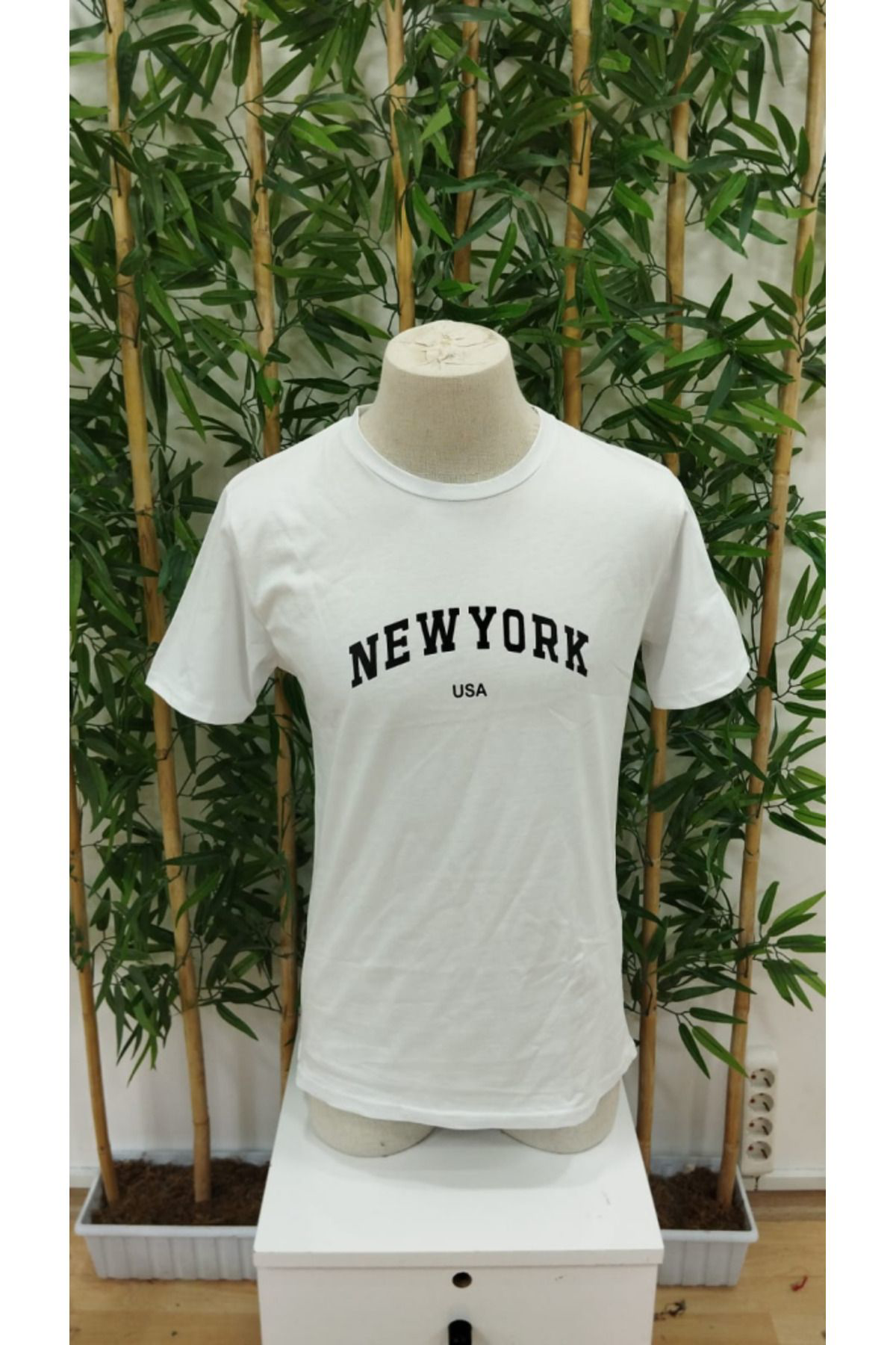 Şair Erkek New York Baskılı Süprem T-shirt