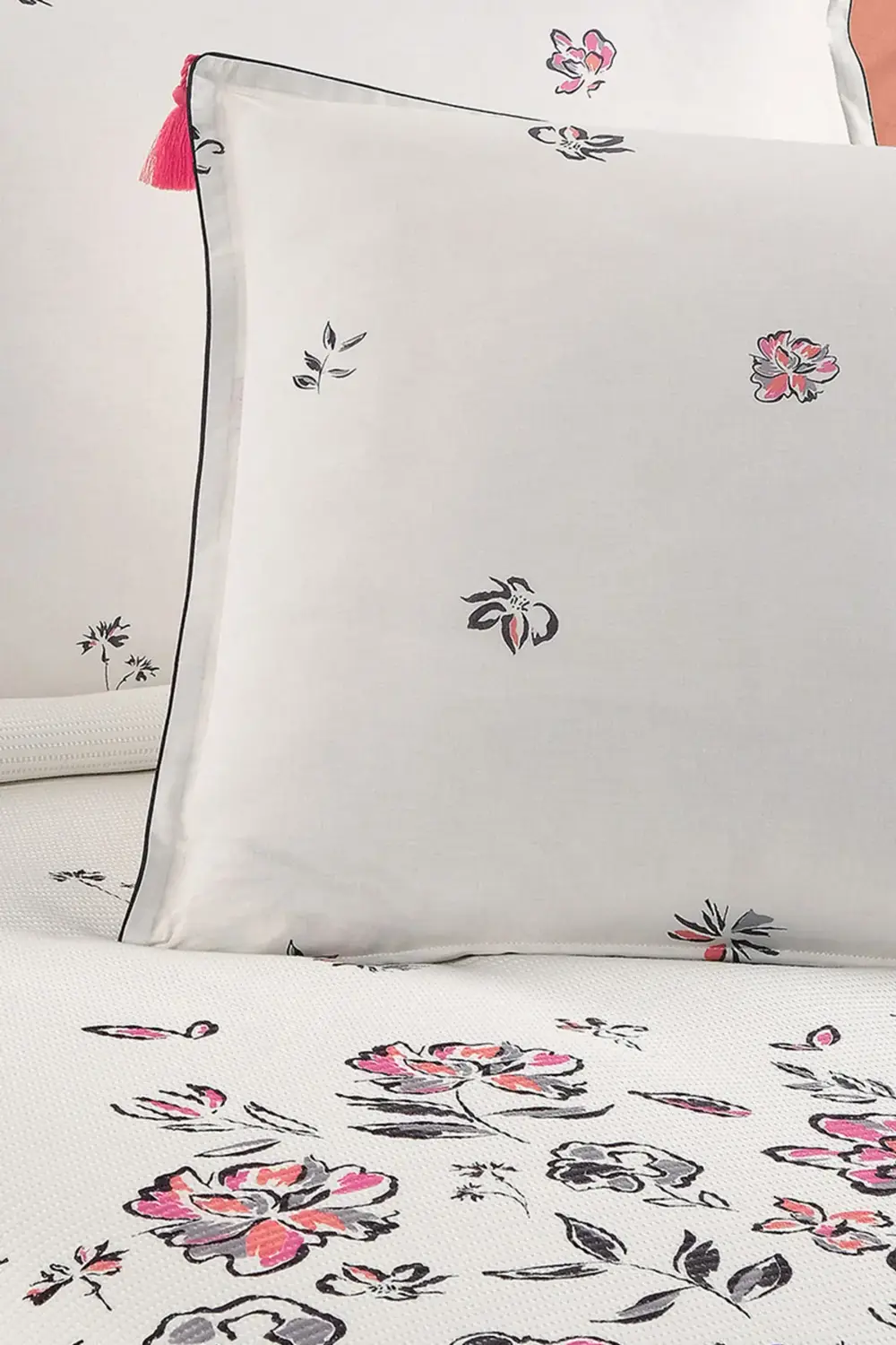 Saira Ekru Çift Kişilik %100 Pamuk Pike Takımı