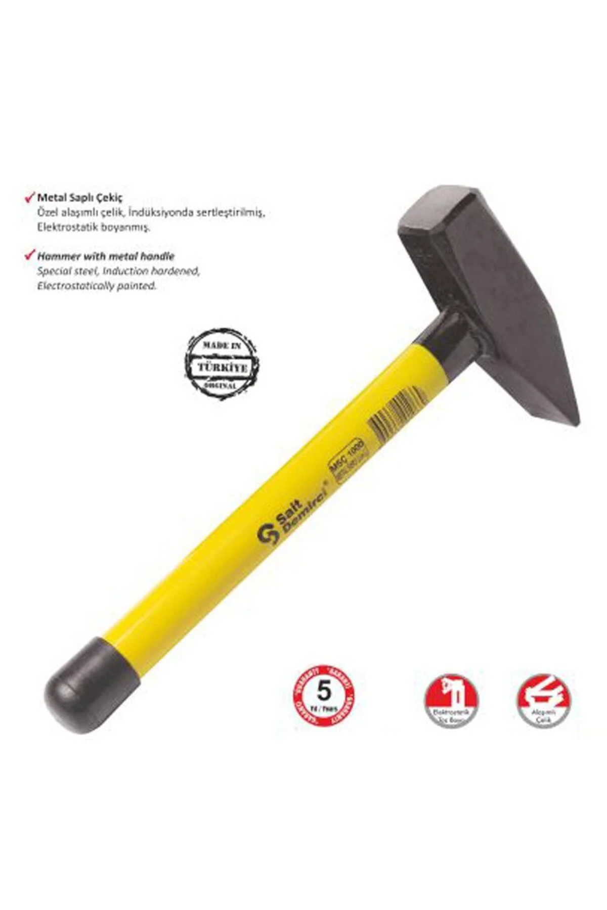 Sait Demirci Metal Saplı Çekiç 1500 gr
