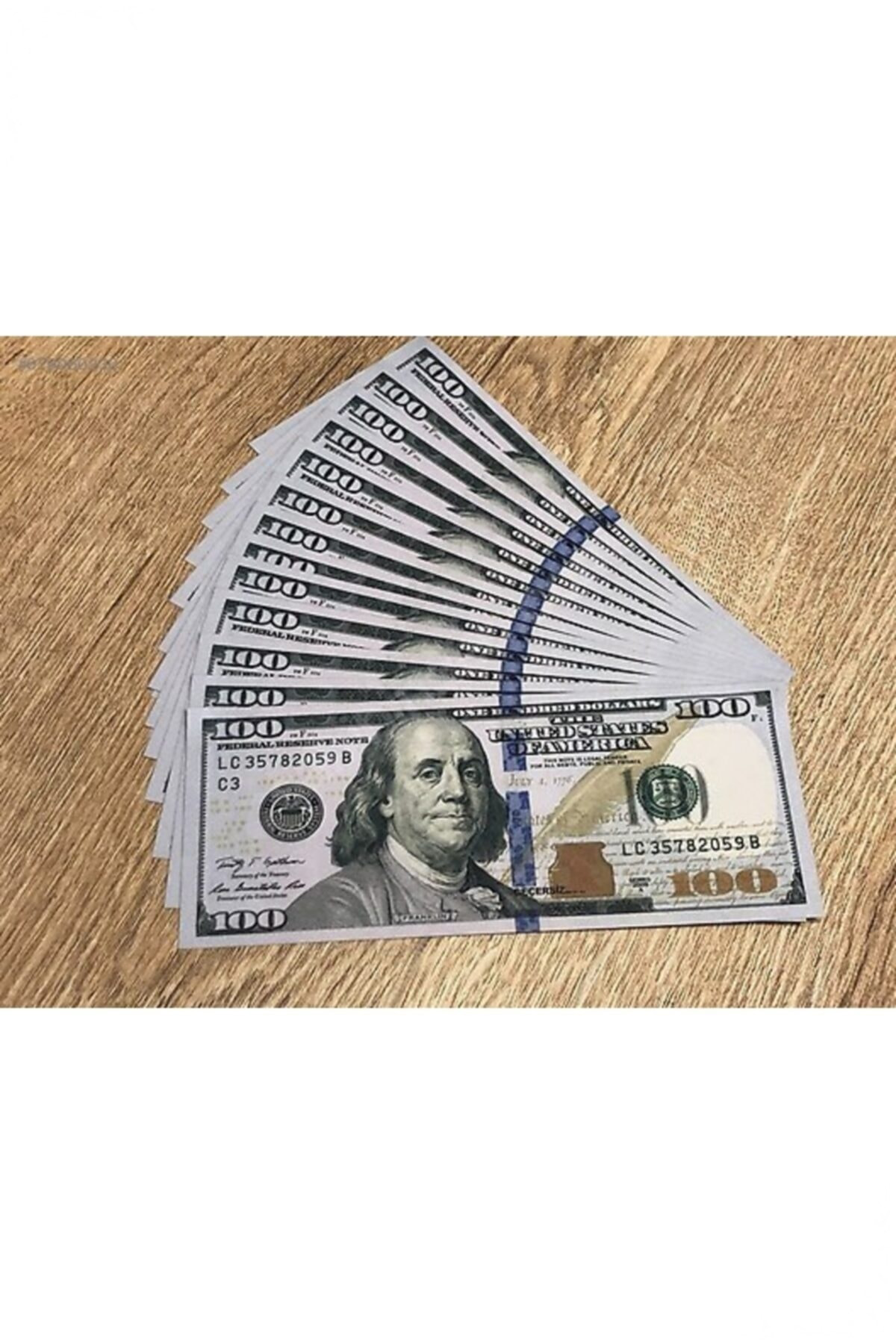 Şaka Parası Düğün Parası 1 Deste 100 Adet 100 Dolar