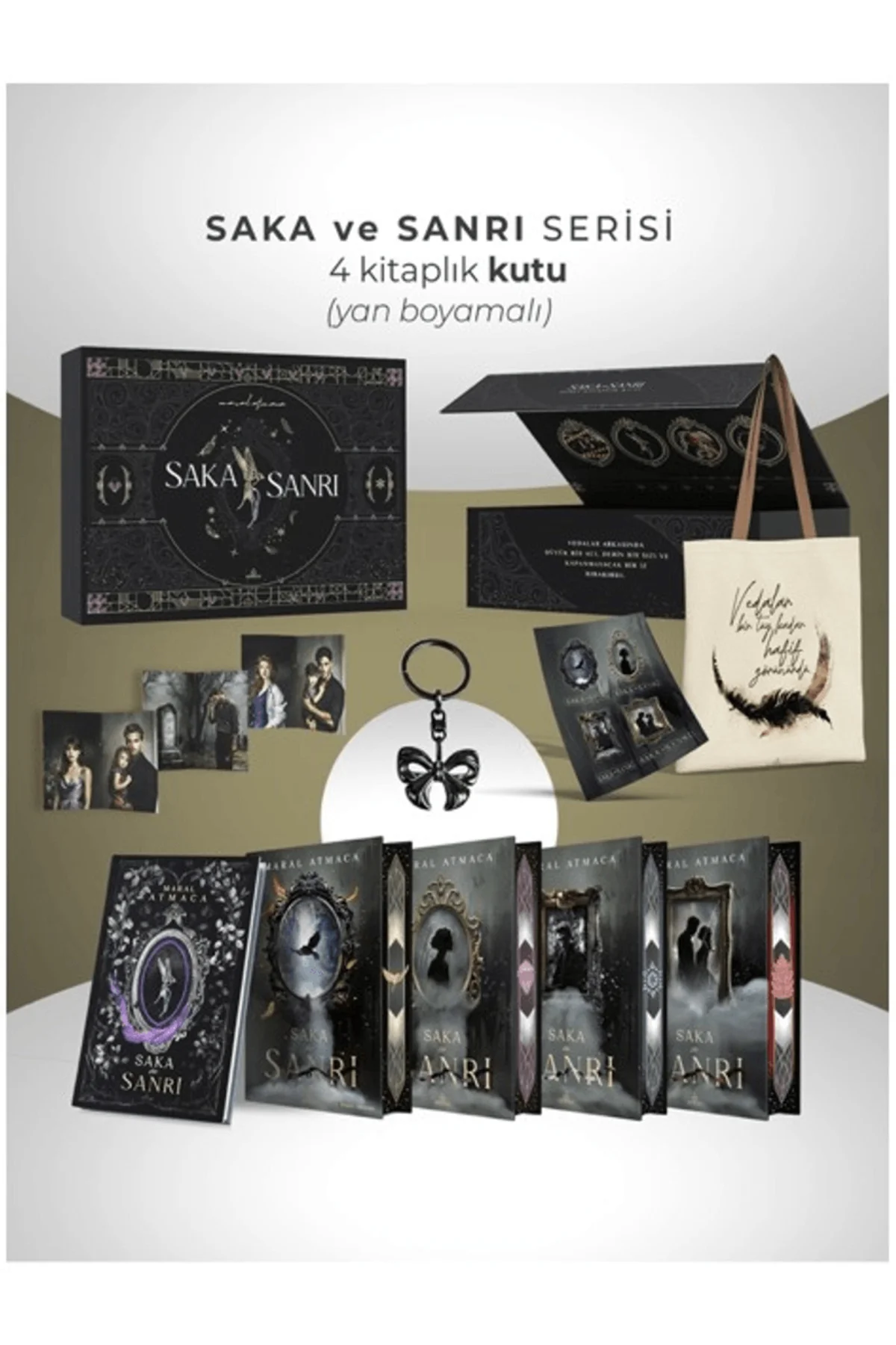 Saka ve Sanrı Serisi - 4 Kitaplık Yan Boyamalı Kutu / / 9786255701367 Saka ve Sanrı Serisi - 4 Kitaplık Yan Boyamalı Kutu / / 9786255701367 Fiyatı, Yorumları ve Özellikleri