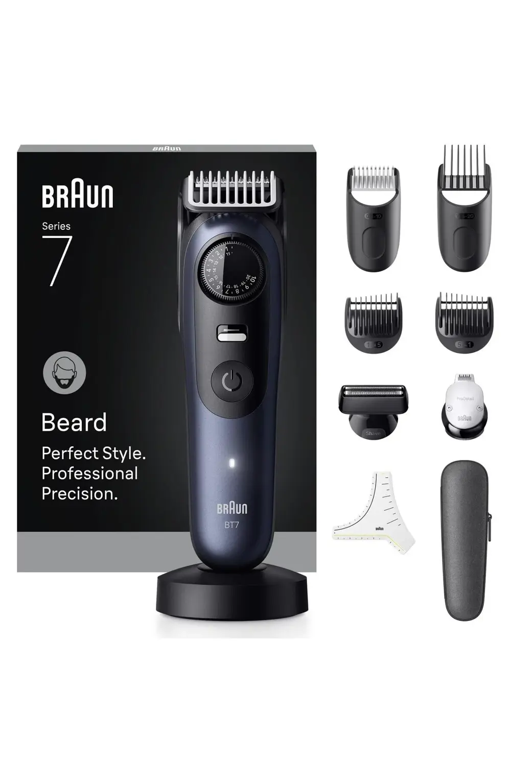 Sakal Düzeltici Series 7, +10 Berber Ekipmanları, 40 Uzunluk, Pro