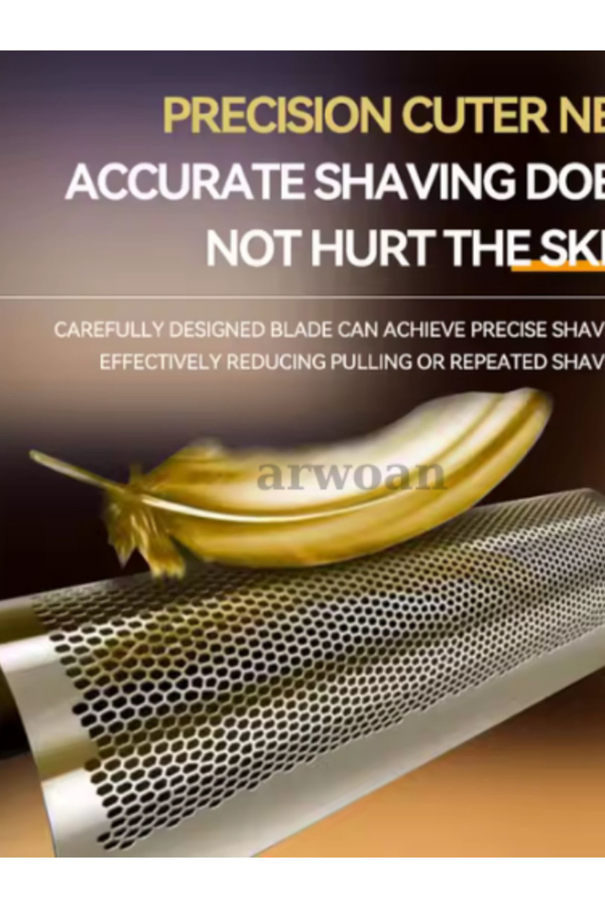 Arwoan Sakal Yanak Ve Kafa Tıraş Makinesi Şarj Edilebilir Üçlü Blade Sıf