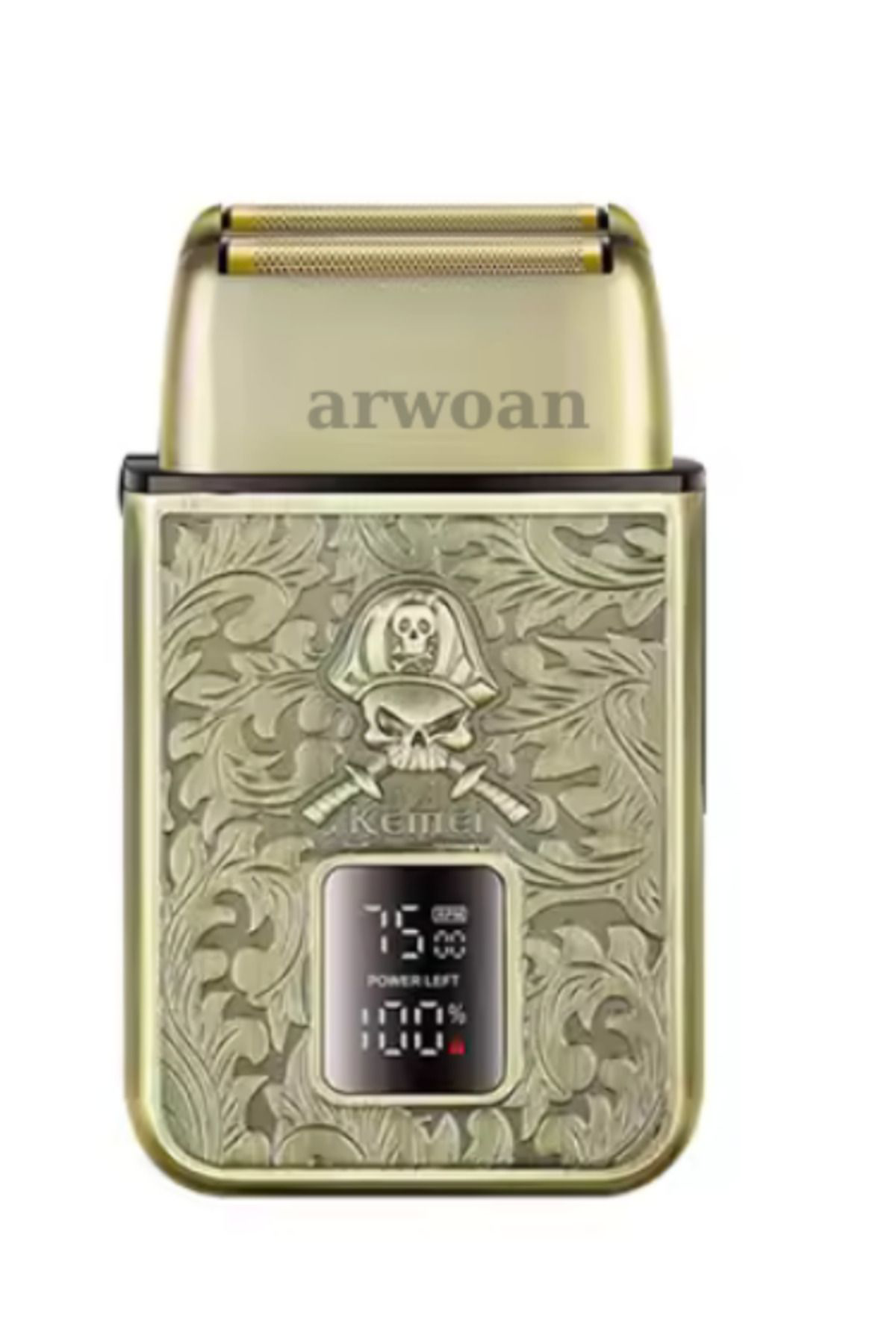 Arwoan Sakal Yanak Ve Kafa Tıraş Makinesi Şarj Edilebilir Üçlü Blade Sıf