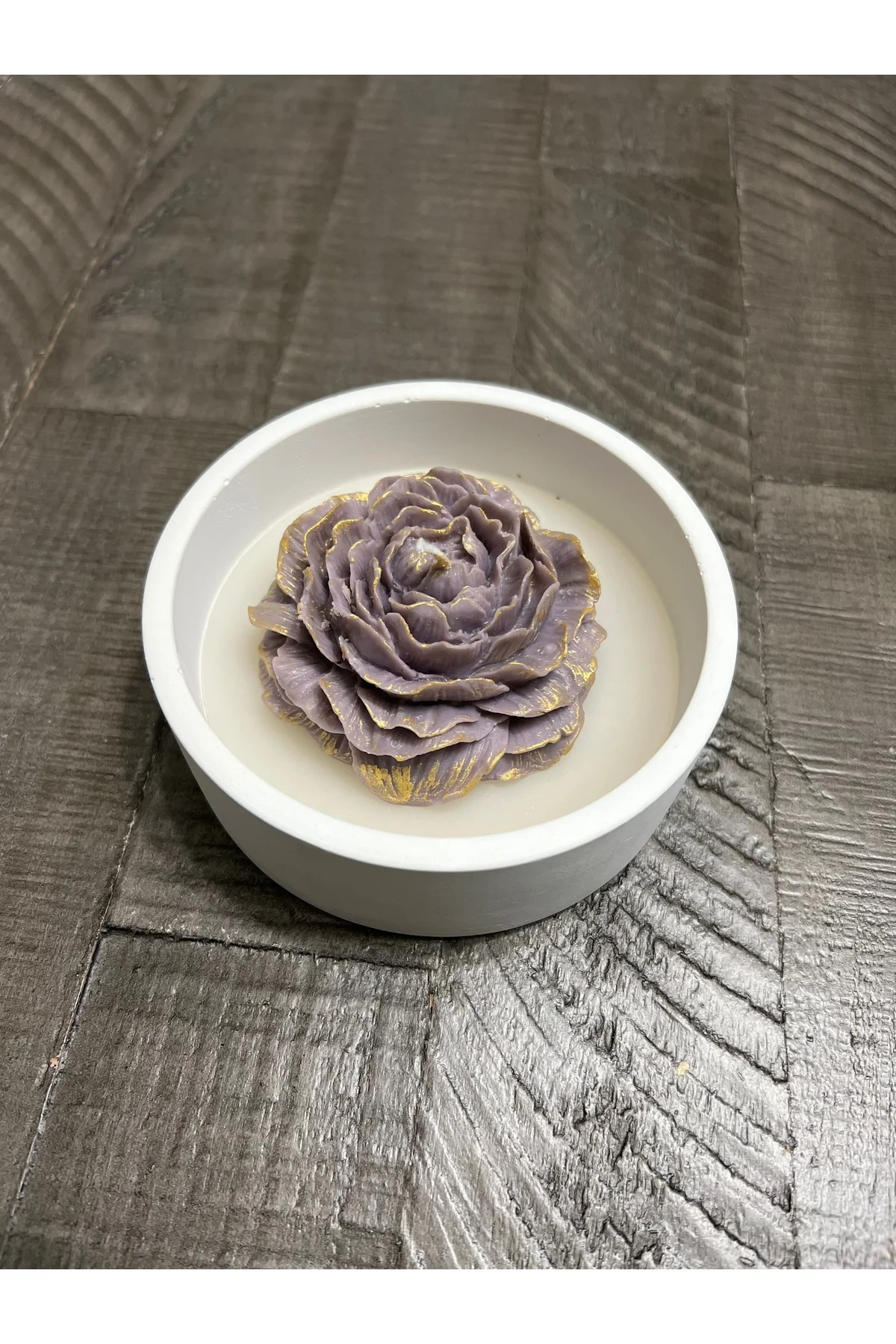 Şakayik Çiçeği Şekilli Kase %100 Vegan Soya Mumu