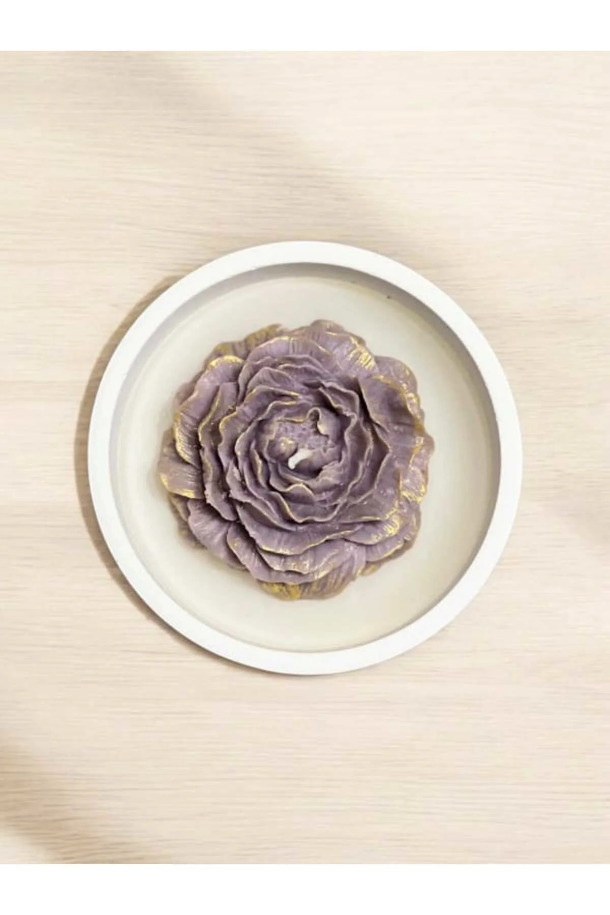 Şakayik Çiçeği Şekilli Kase %100 Vegan Soya Mumu