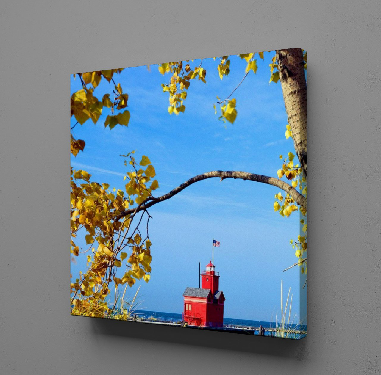 Technopa Sakin Şehir Kanvas Tablo