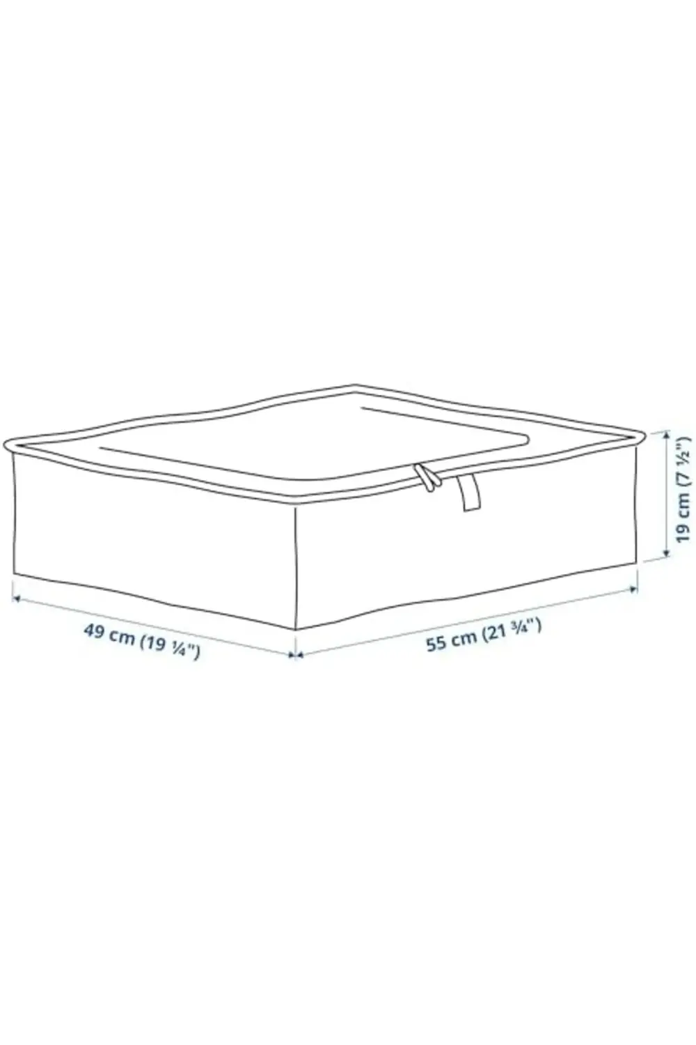 saklama çantası 55 x 49 x 19 cm, mevsimlik dekorasyonlardan giysi