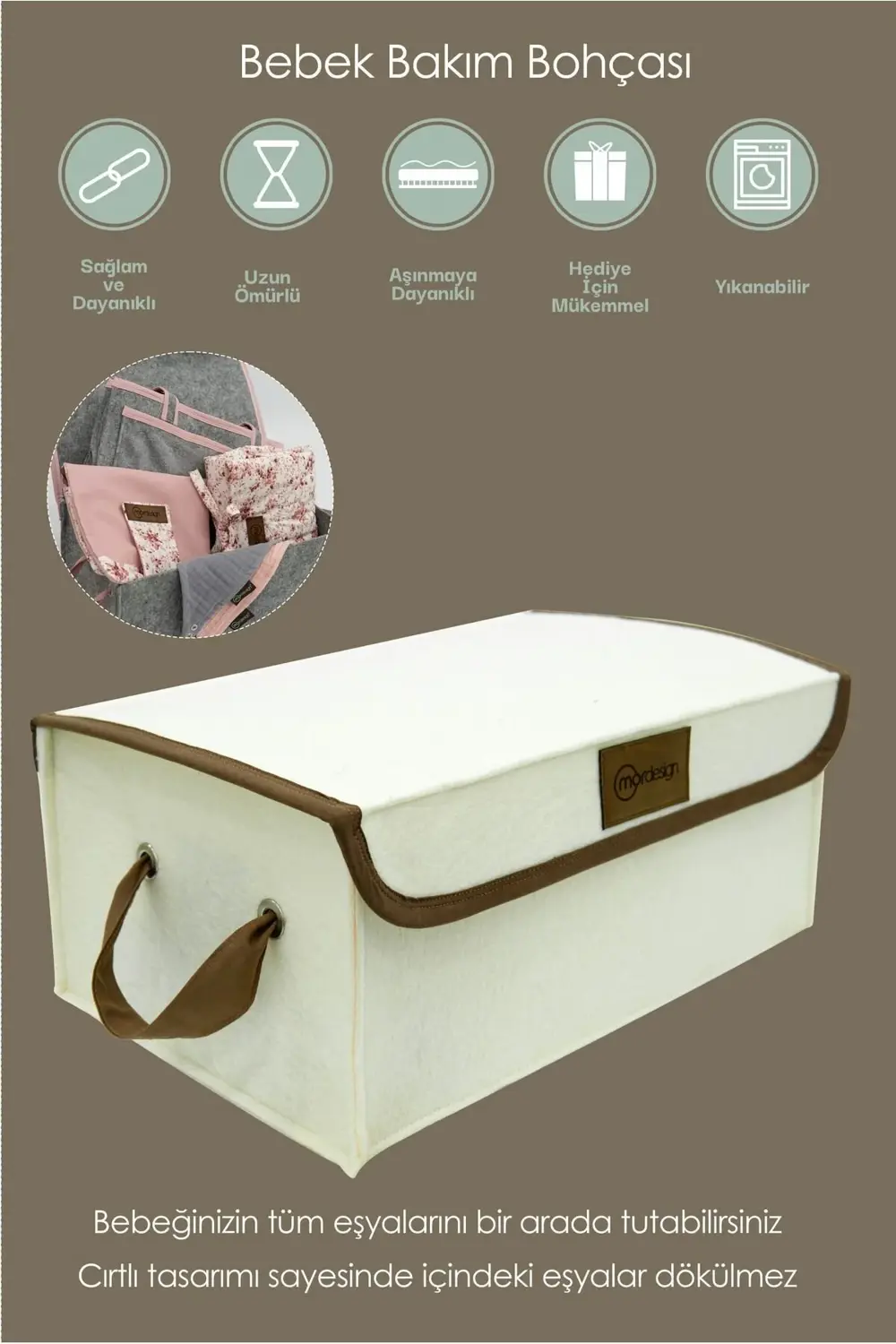 Saklama Kutusu,  Dolap İçi Çamaşır/Oyuncak Düzenleyici, Yenidoğan