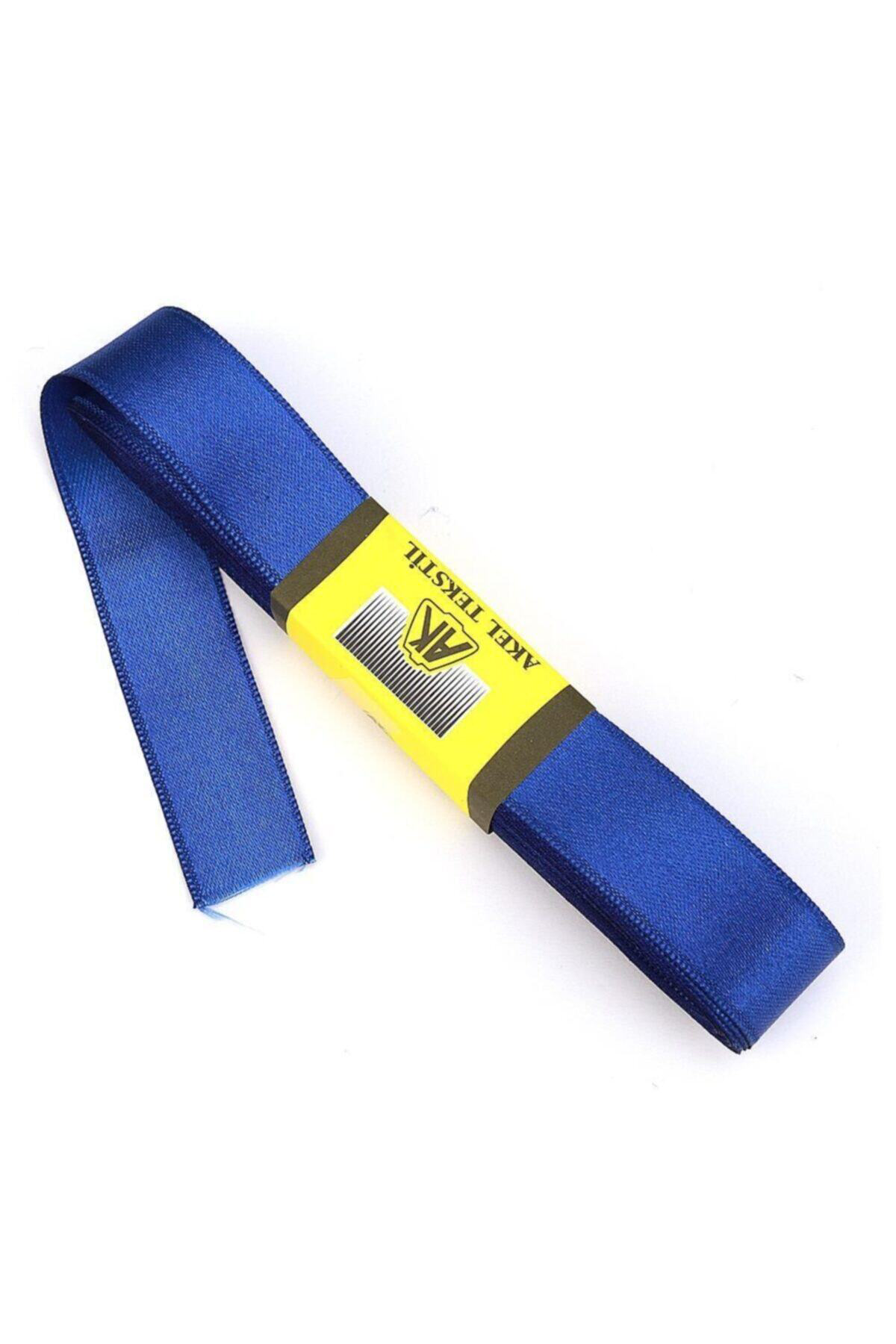 Tuhafiyecimiz Saks Mavi Saten Kurdele Çift Taraflı 2Cm Eninde 10 Mt Top