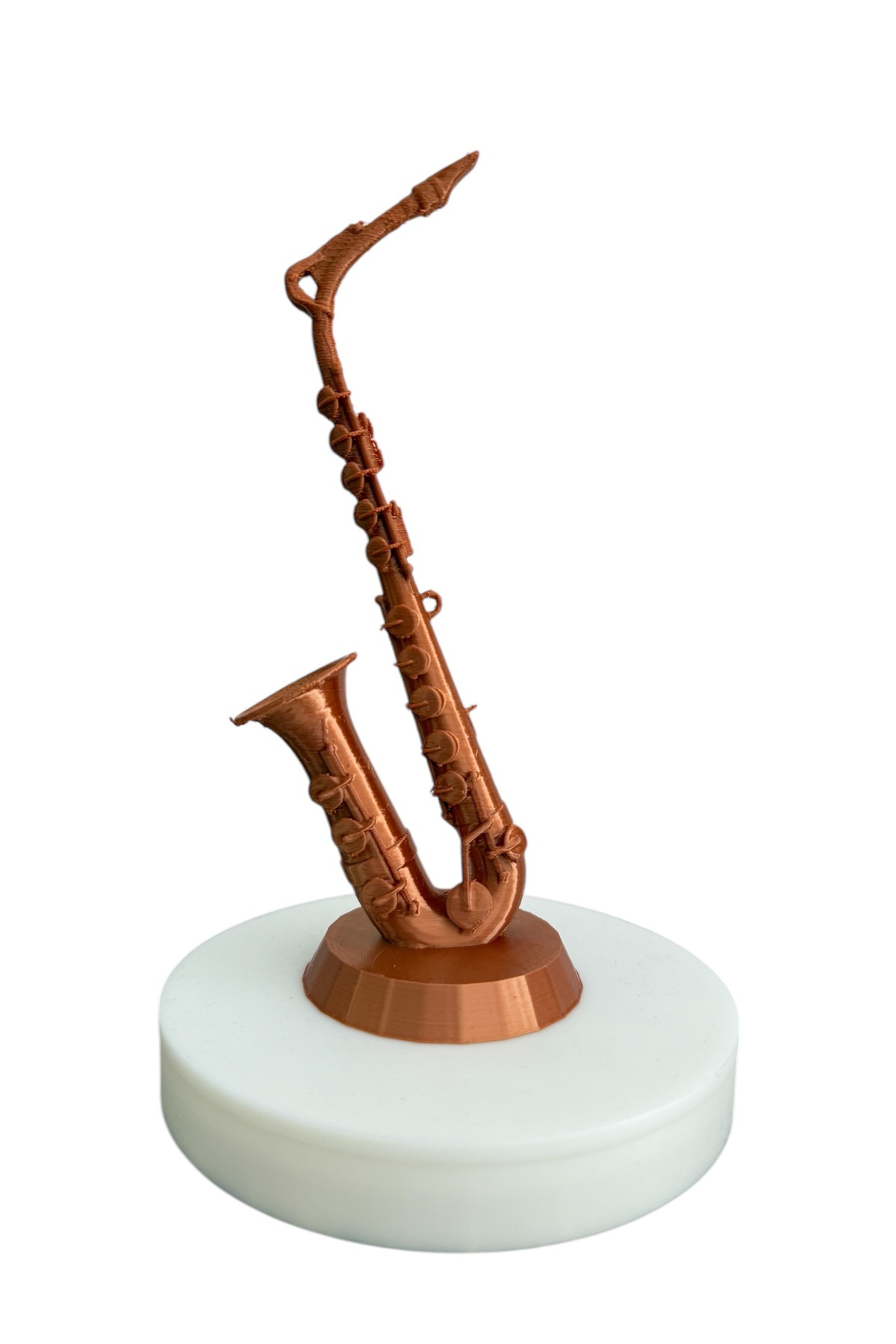 Saksafon Minyatür Masa Üstü Hediyelik Eşya Obje Bakır