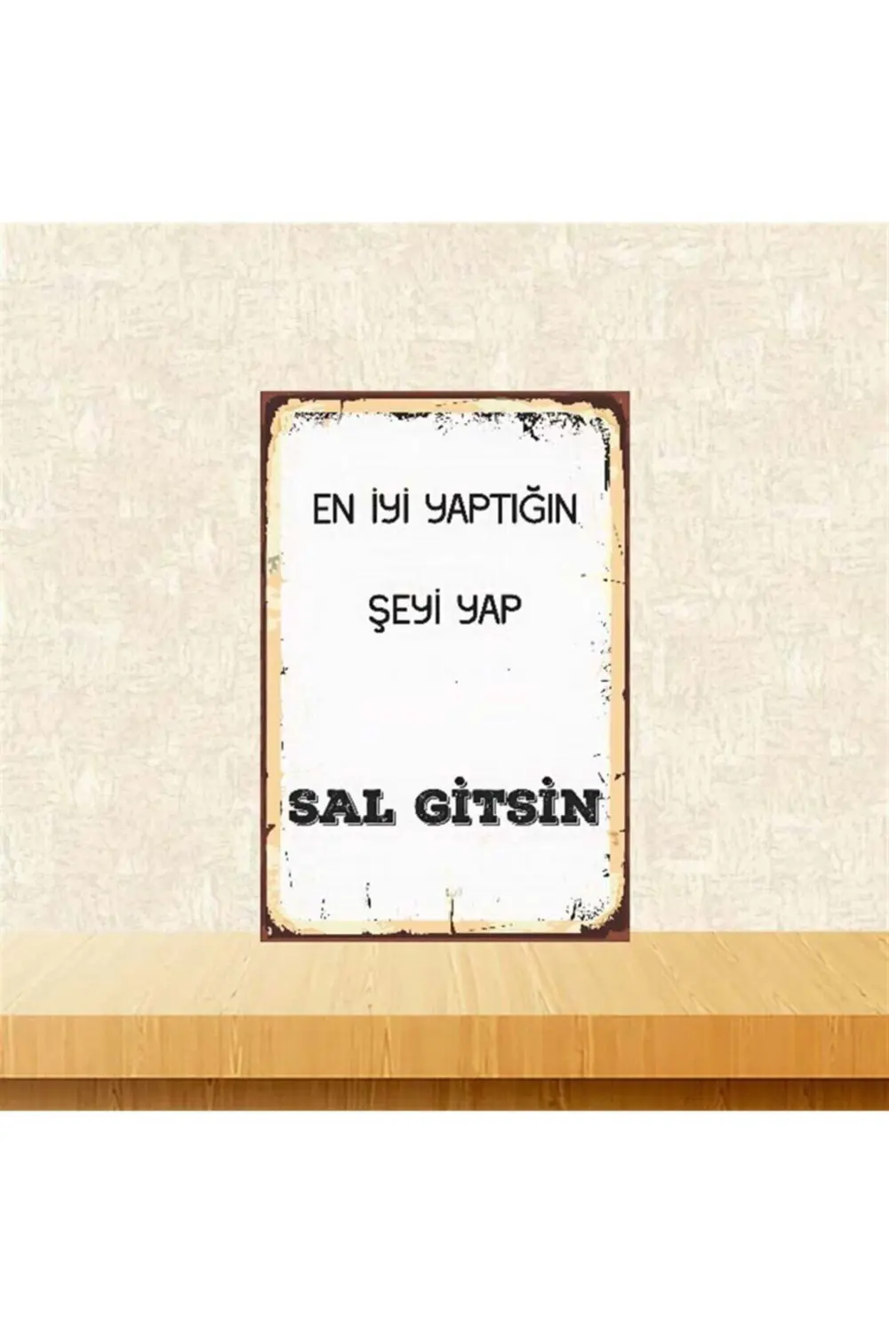 Sal Gitsin Retro Ahşap Poster 20-30 cm