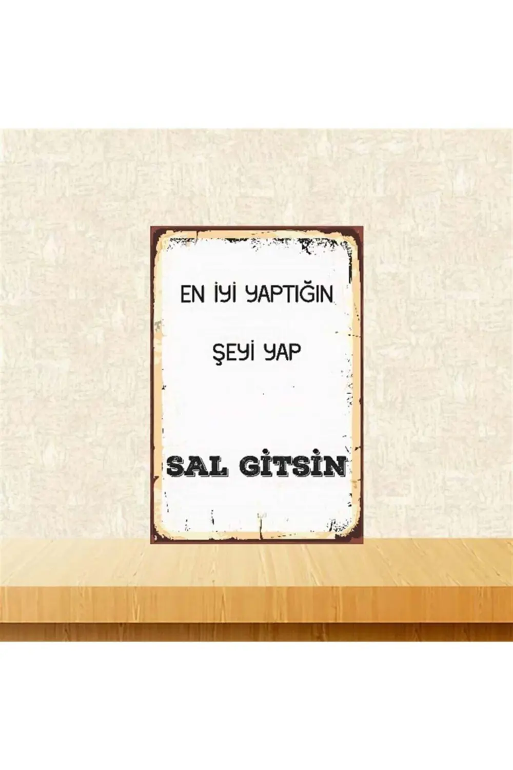 Sal Gitsin Retro Ahşap Poster 20-30 cm