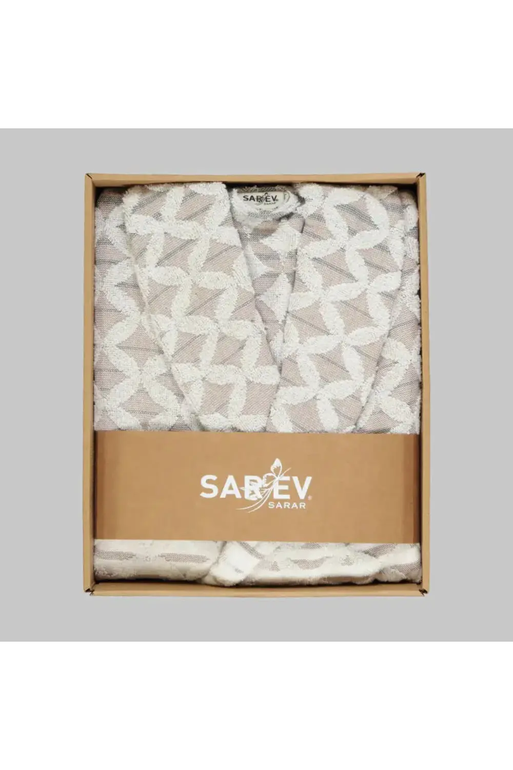 Sarev Şal Yaka %100 Pamuk Bornoz