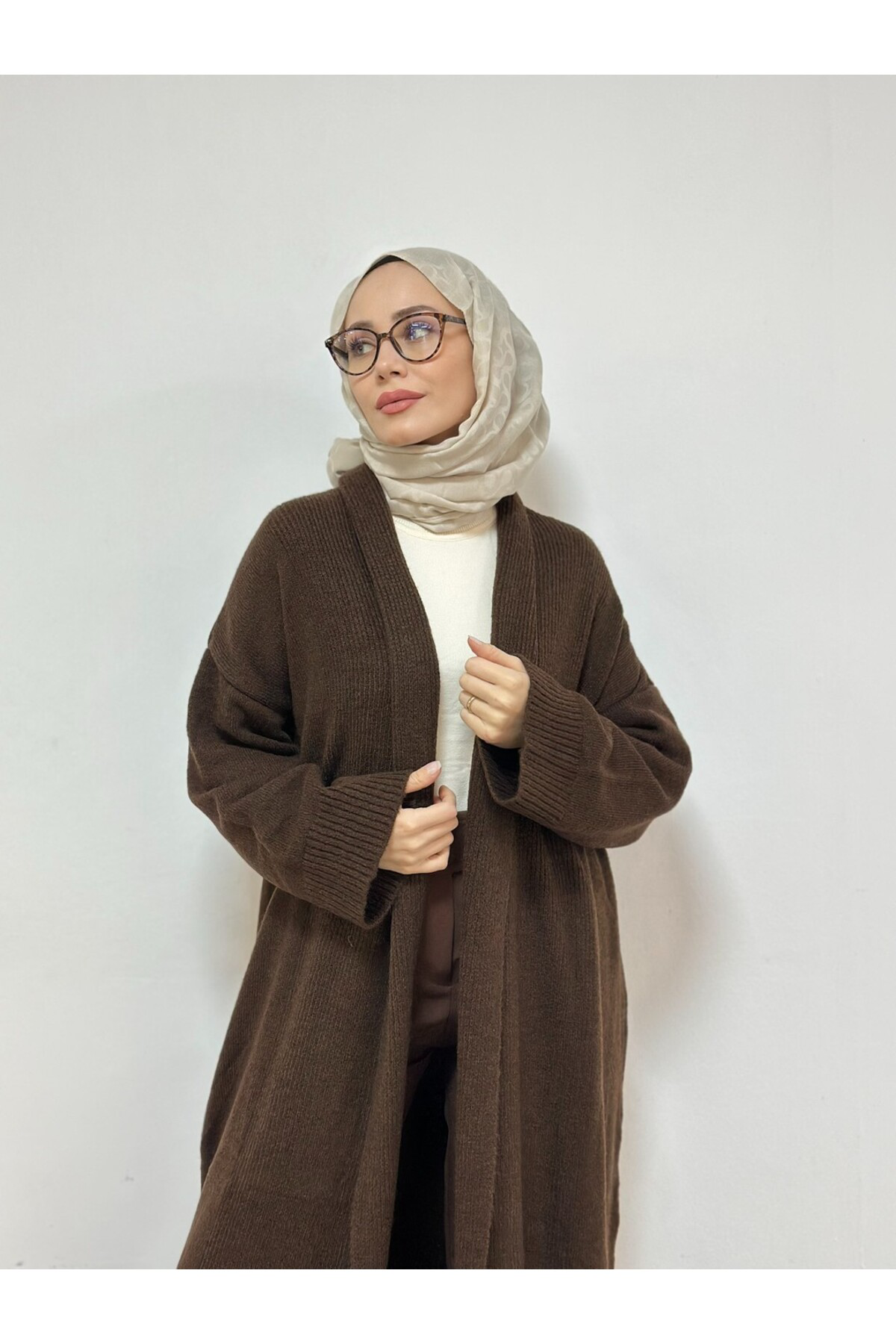 Cefwomans Şal Yaka Uzun Hirka