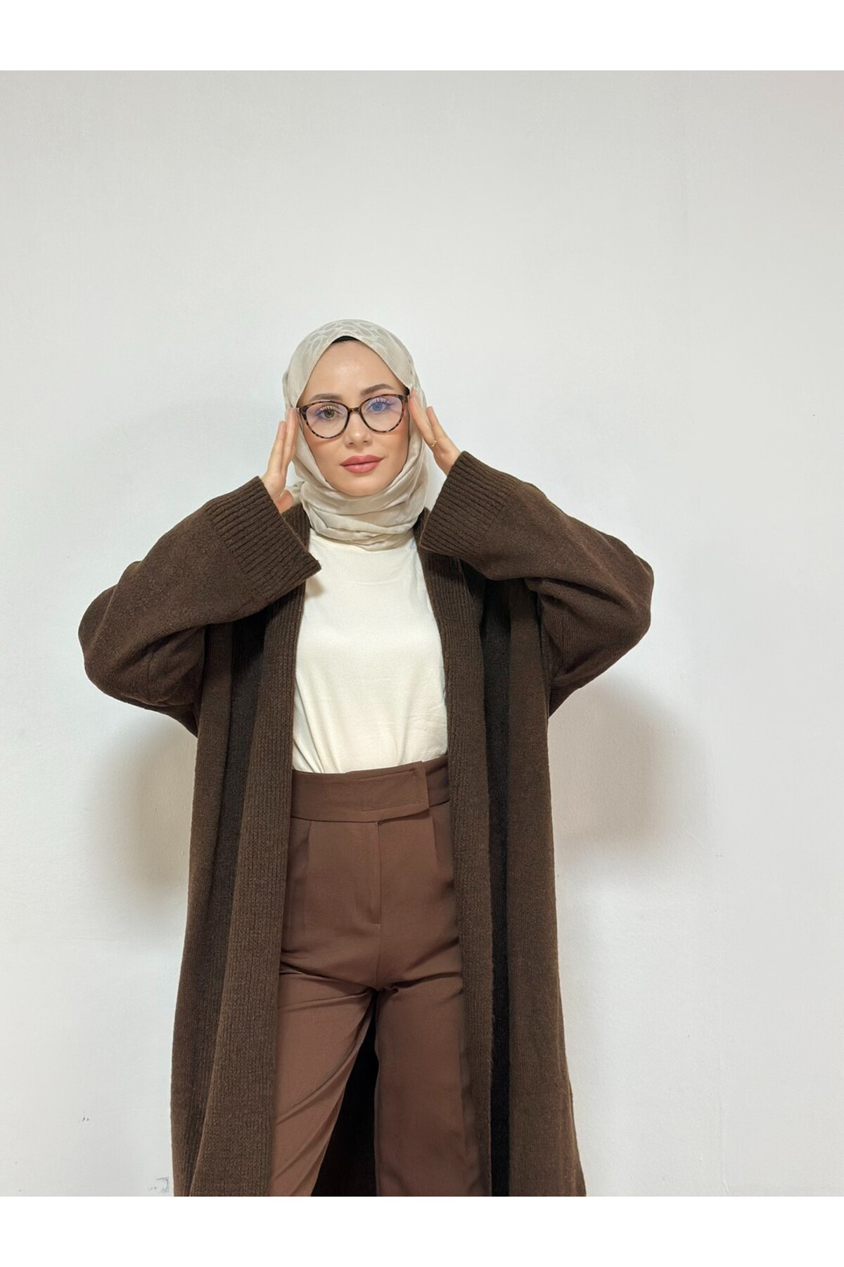 Cefwomans Şal Yaka Uzun Hirka