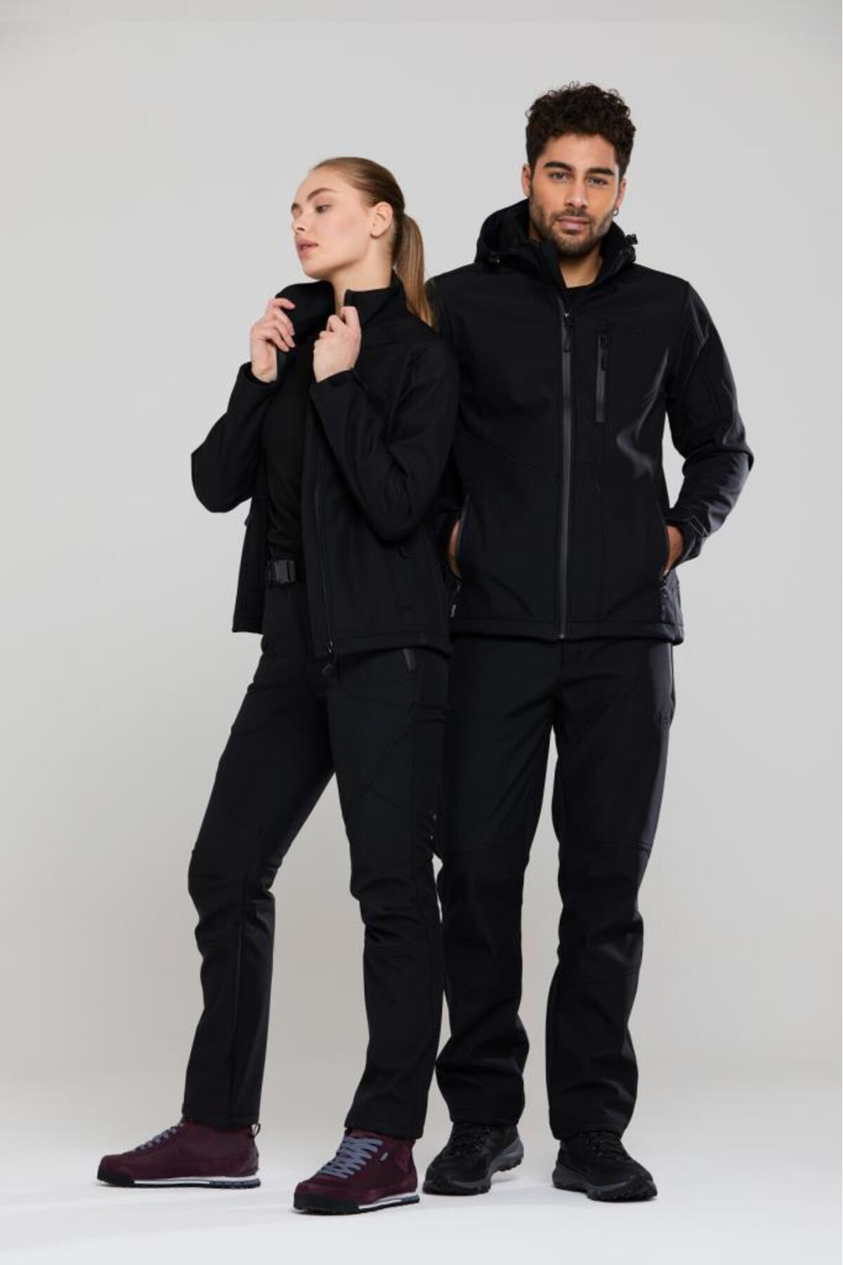 2As Salah Erkek Softshell Pantolon Siyah