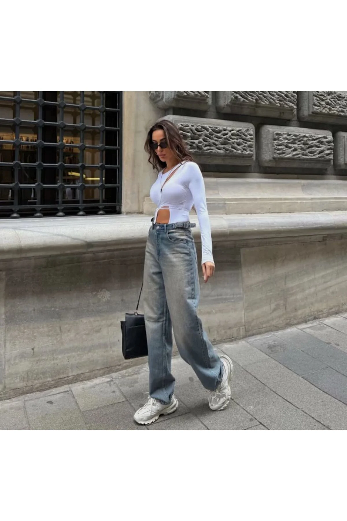 SALAŞ TOKA DETAYLI AYARLANABİLİR BAGGY JEAN