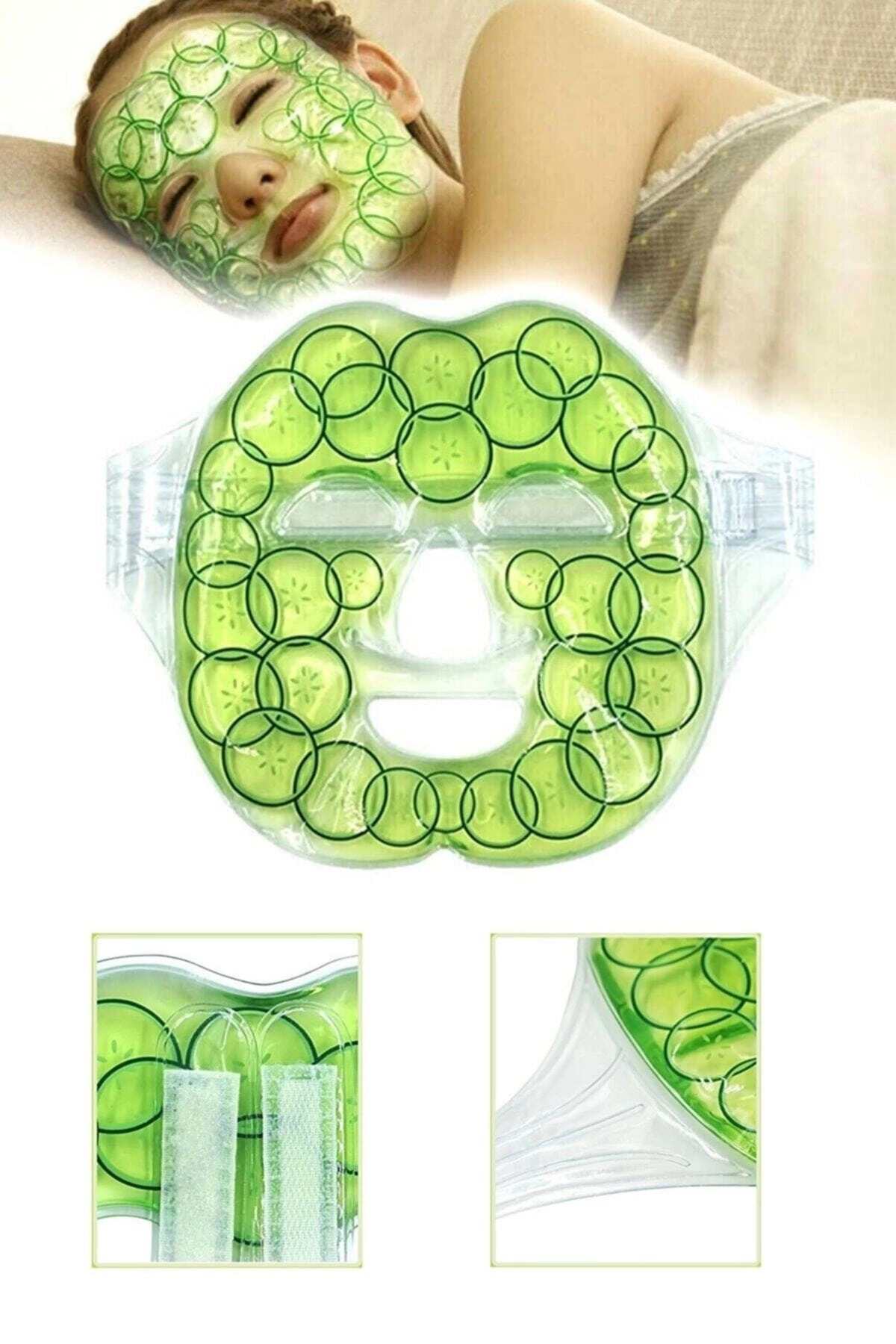 Salatalık Yüz Maske Jel Sıcak Soğuk Kullanım Rahatlatıcı ( Lisiny