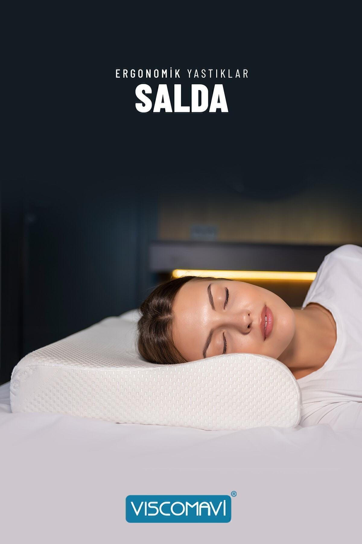 Salda Ergonomik & Ortopedik| Boyun destekli |Doğal Lif Kılıflı |A