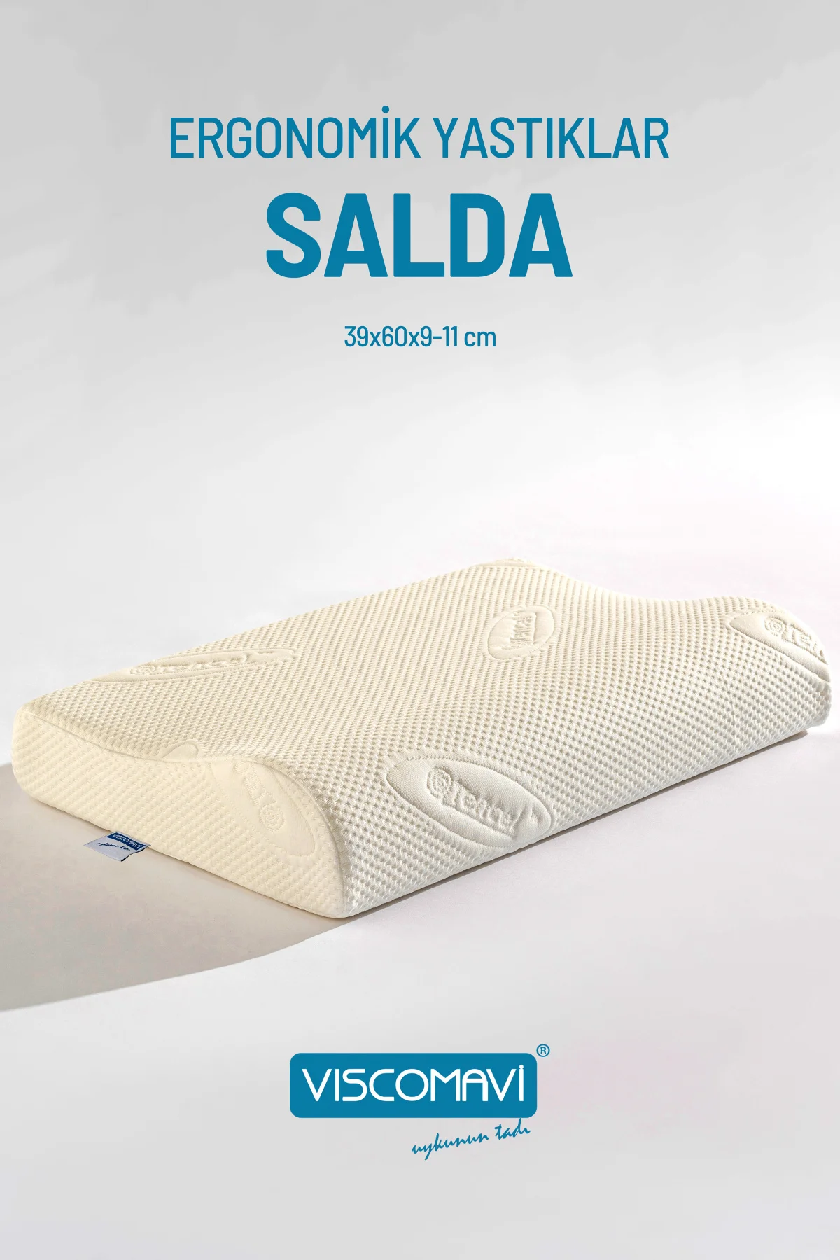 Salda Ergonomik & Ortopedik| Boyun destekli |Doğal Lif Kılıflı |A