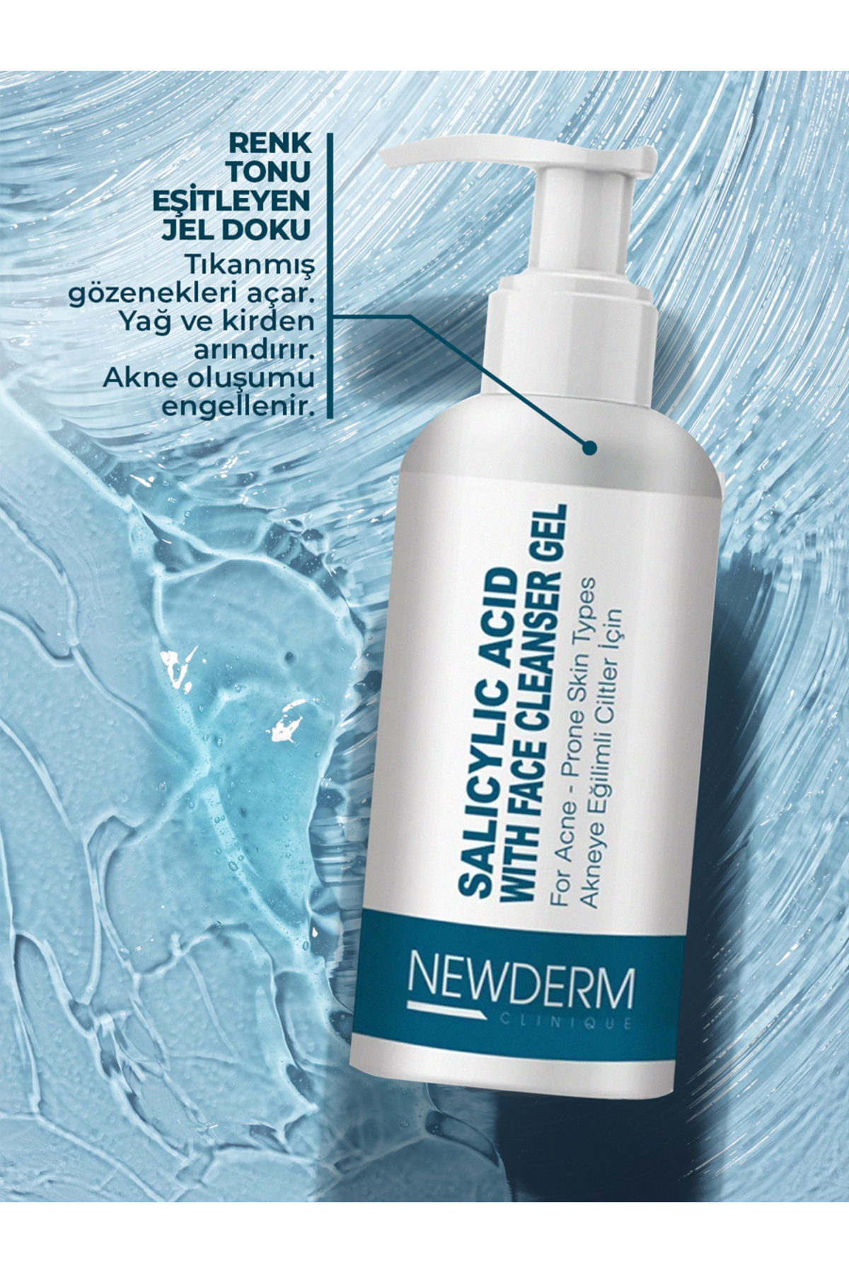 Salisilik Asit Sivilce Karşıtı Yüz Temizleme Jeli Yağlı Ve Akne E