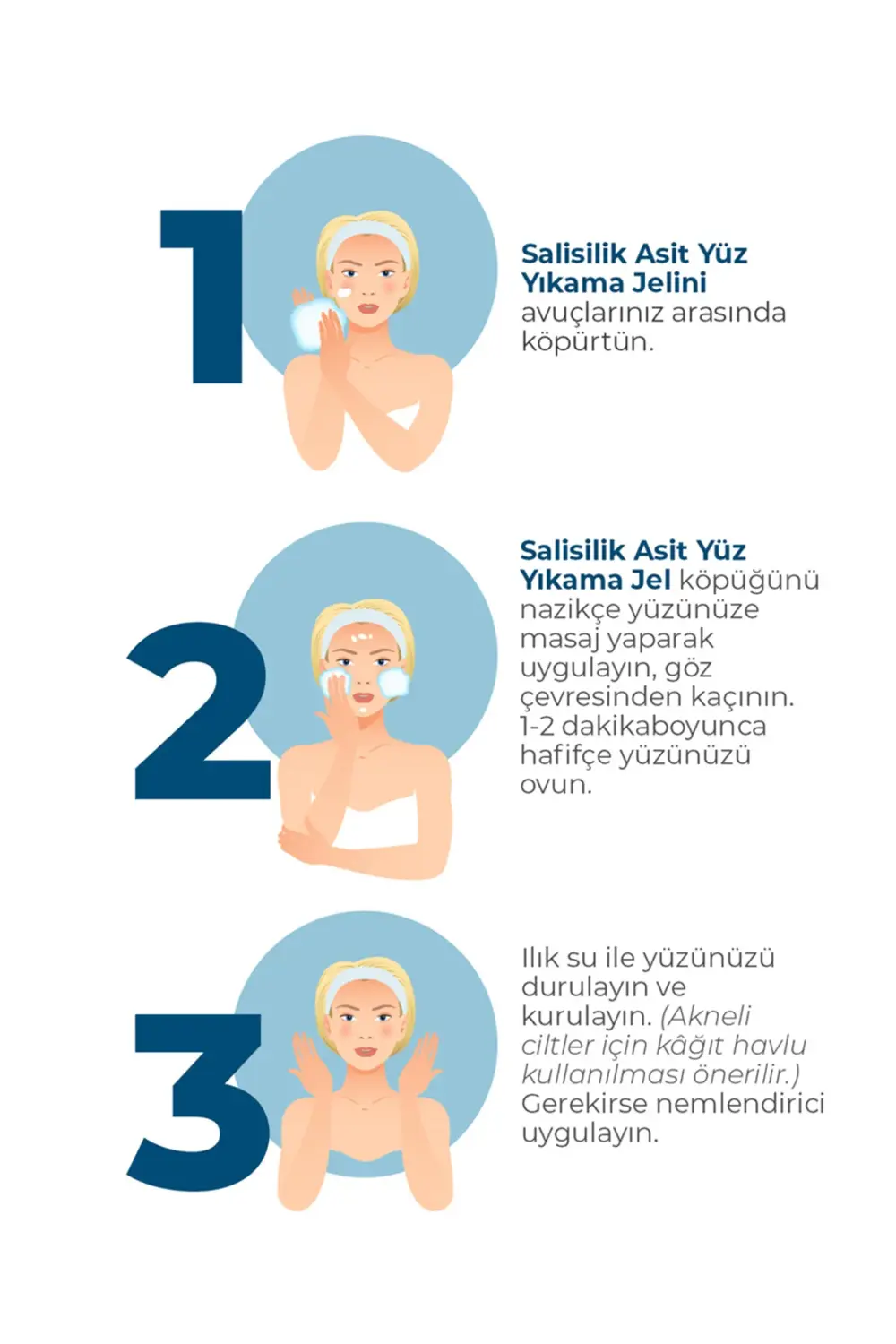 Salisilik Asit Sivilce Karşıtı Yüz Temizleme Jeli Yağlı Ve Akne E