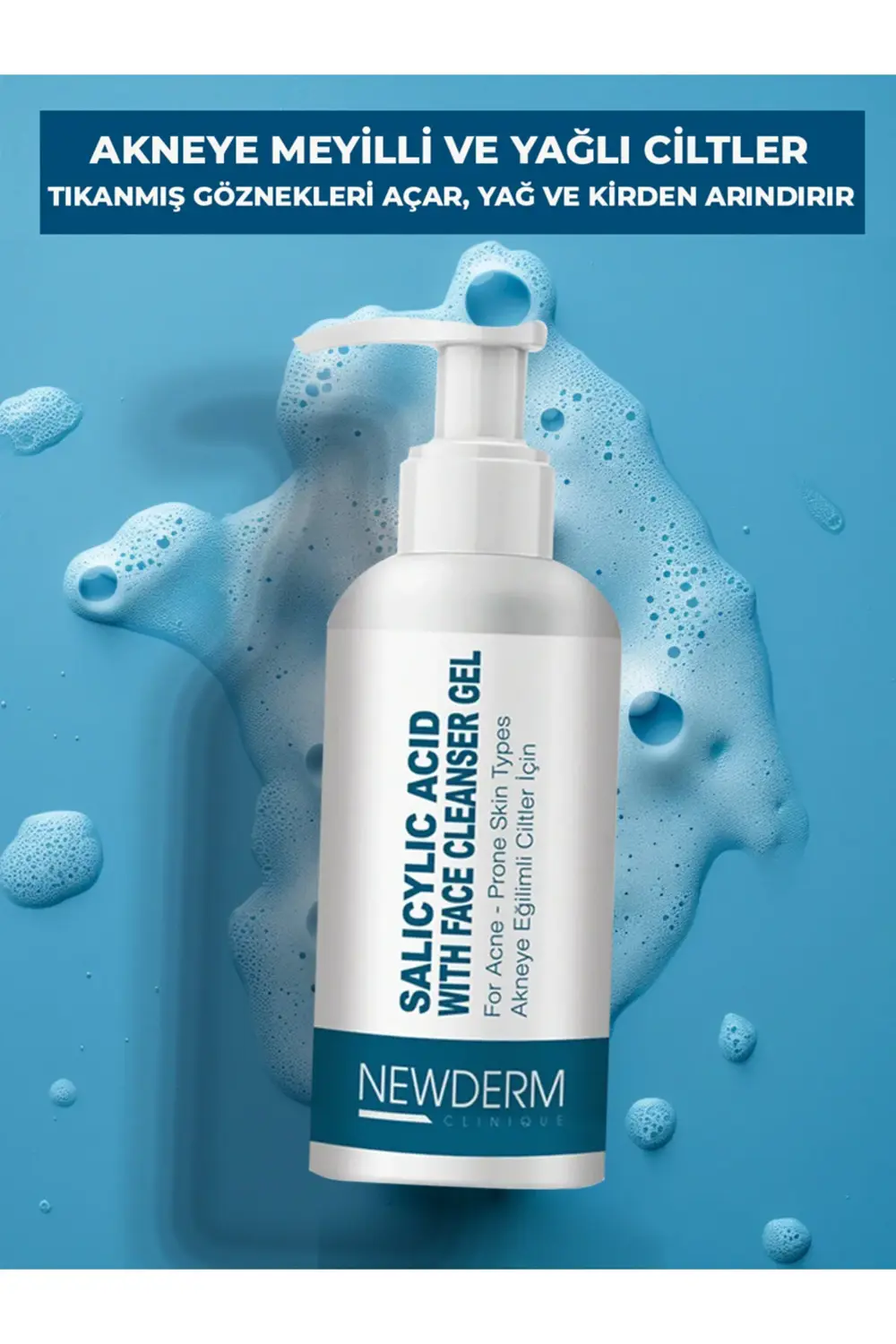 Salisilik Asit Sivilce Karşıtı Yüz Temizleme Jeli Yağlı Ve Akne E