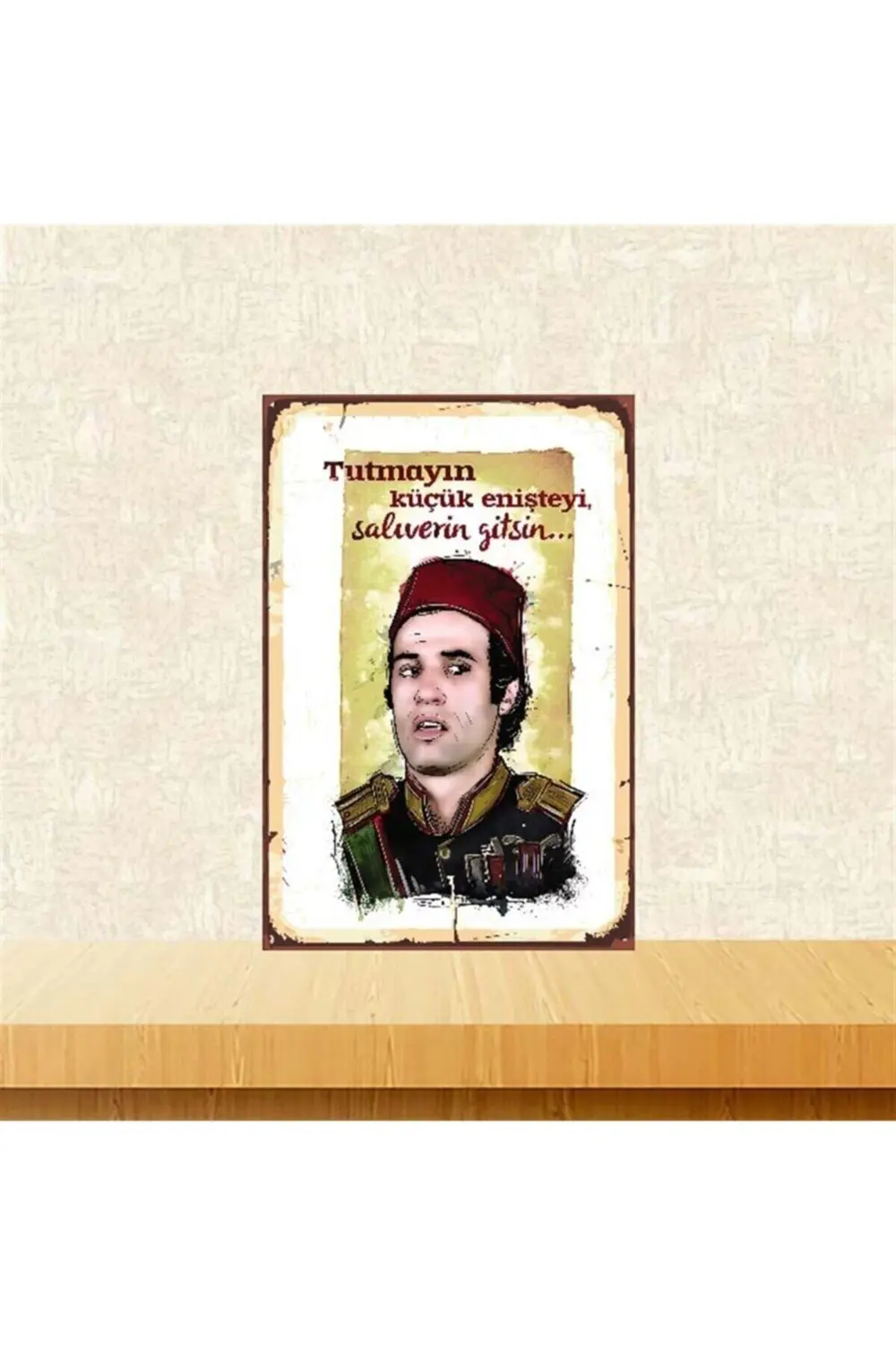 Salıverin Gitsin Kemal Sunal 20-30 Cm Retro Ahşap Poster