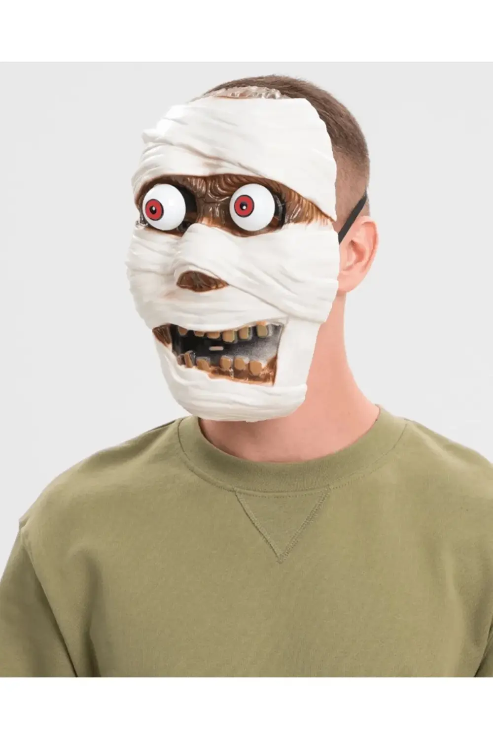 Sallanan Yaylı Oynar Gözlü Mumya Maskesi