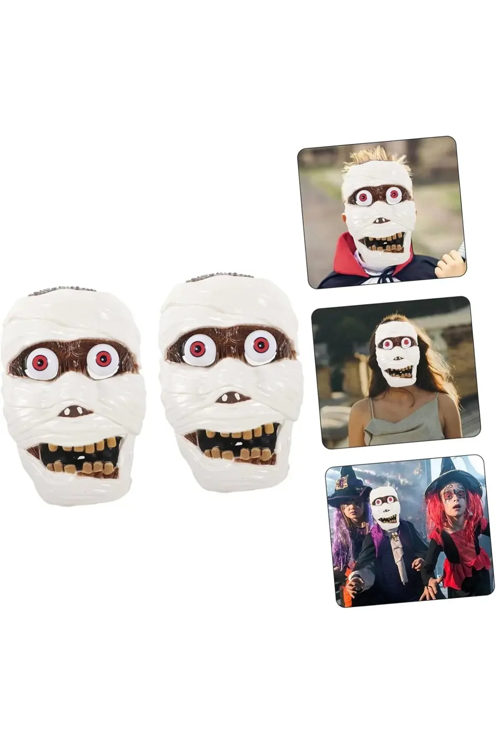 Sallanan Yaylı Oynar Gözlü Mumya Maskesi