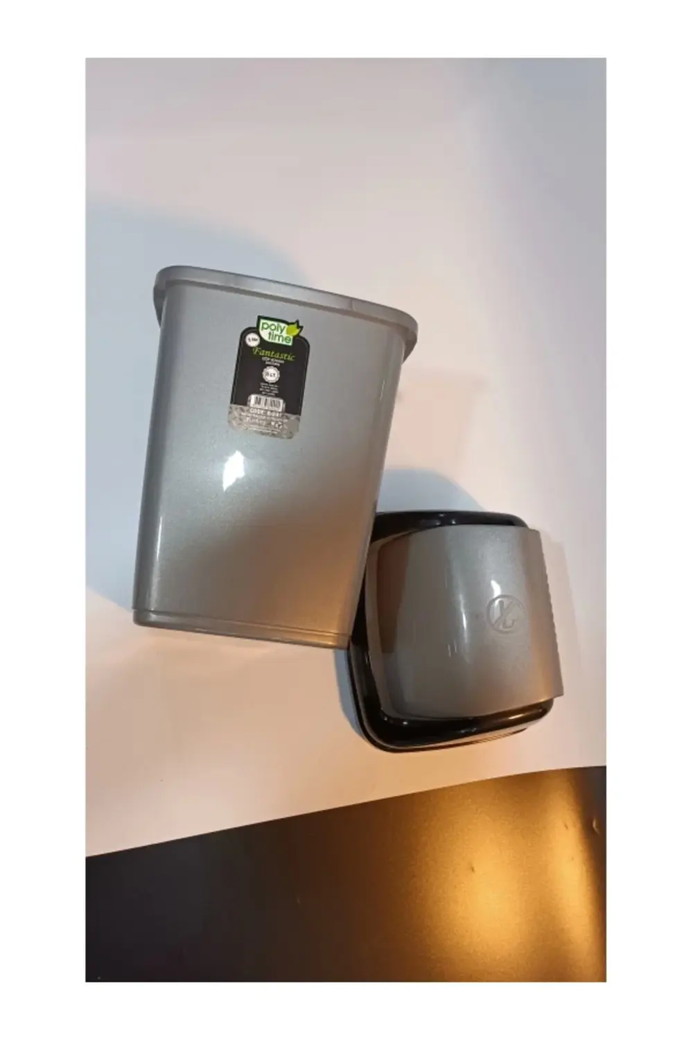 Sallanır Kapak Ofis Banyo Mutfak Bahçe Çöp Kutusu Kovası / 5 Litr