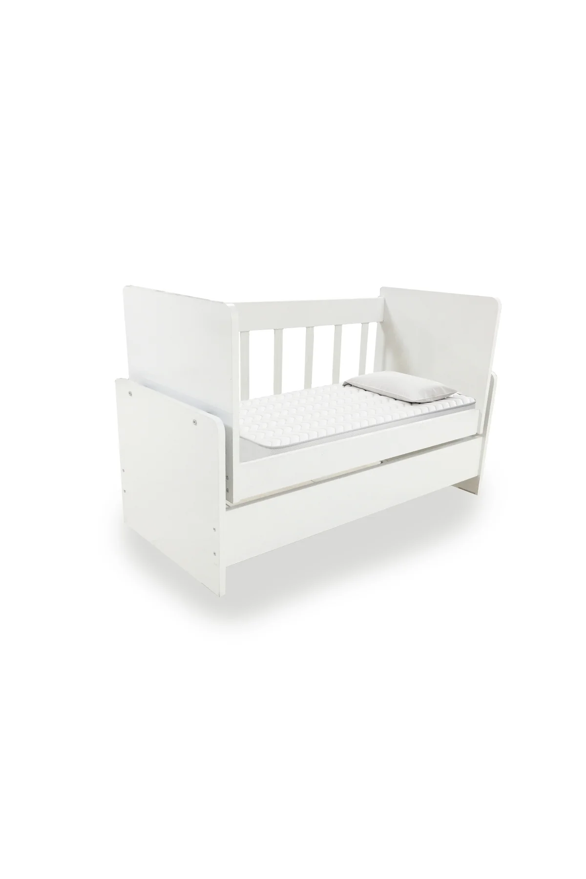 Sallanır Mavi Bebek Beşiği, Yataklı 45 X 100