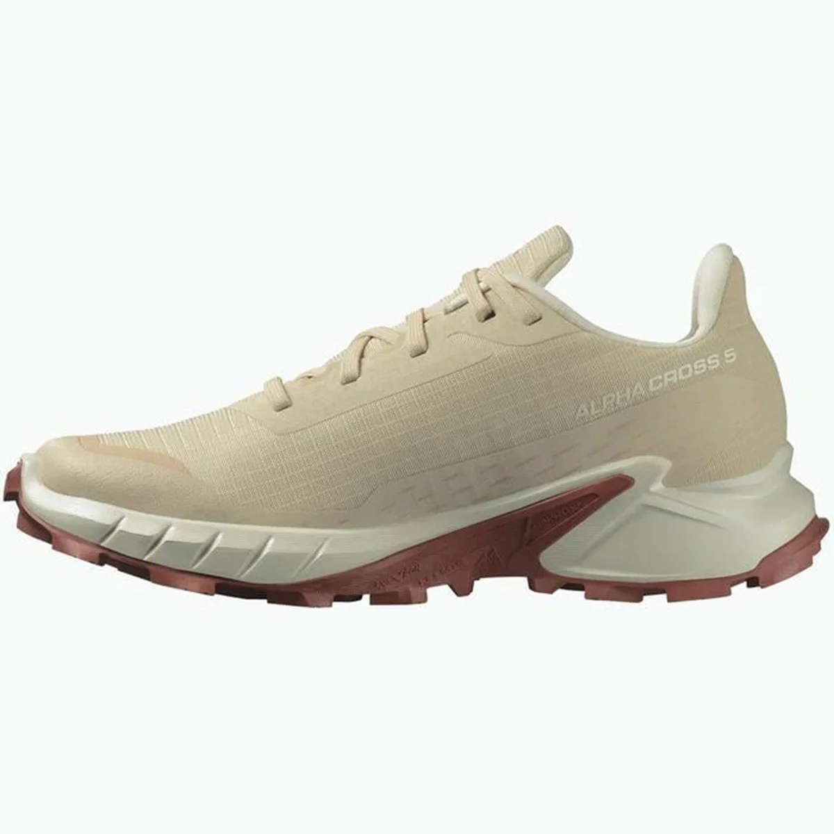Salomon Alphacross 5 Womens Outdoor Shoes Kadın Outdoor Günlük Spor Ayakkabı Krem