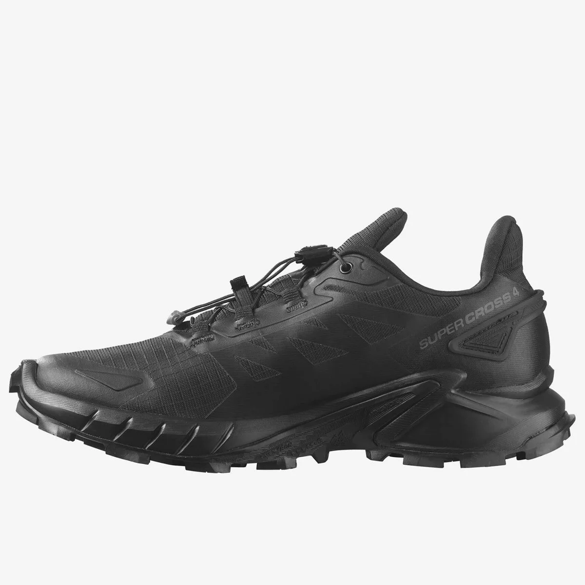 Salomon Supercross Womens Walking Shoes Lastik Bağcıklı Kadın Outdoor Yürüyüş Ayakkabısı Siyah