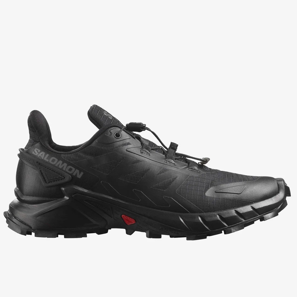 Salomon Supercross Womens Walking Shoes Lastik Bağcıklı Kadın Outdoor Yürüyüş Ayakkabısı Siyah
