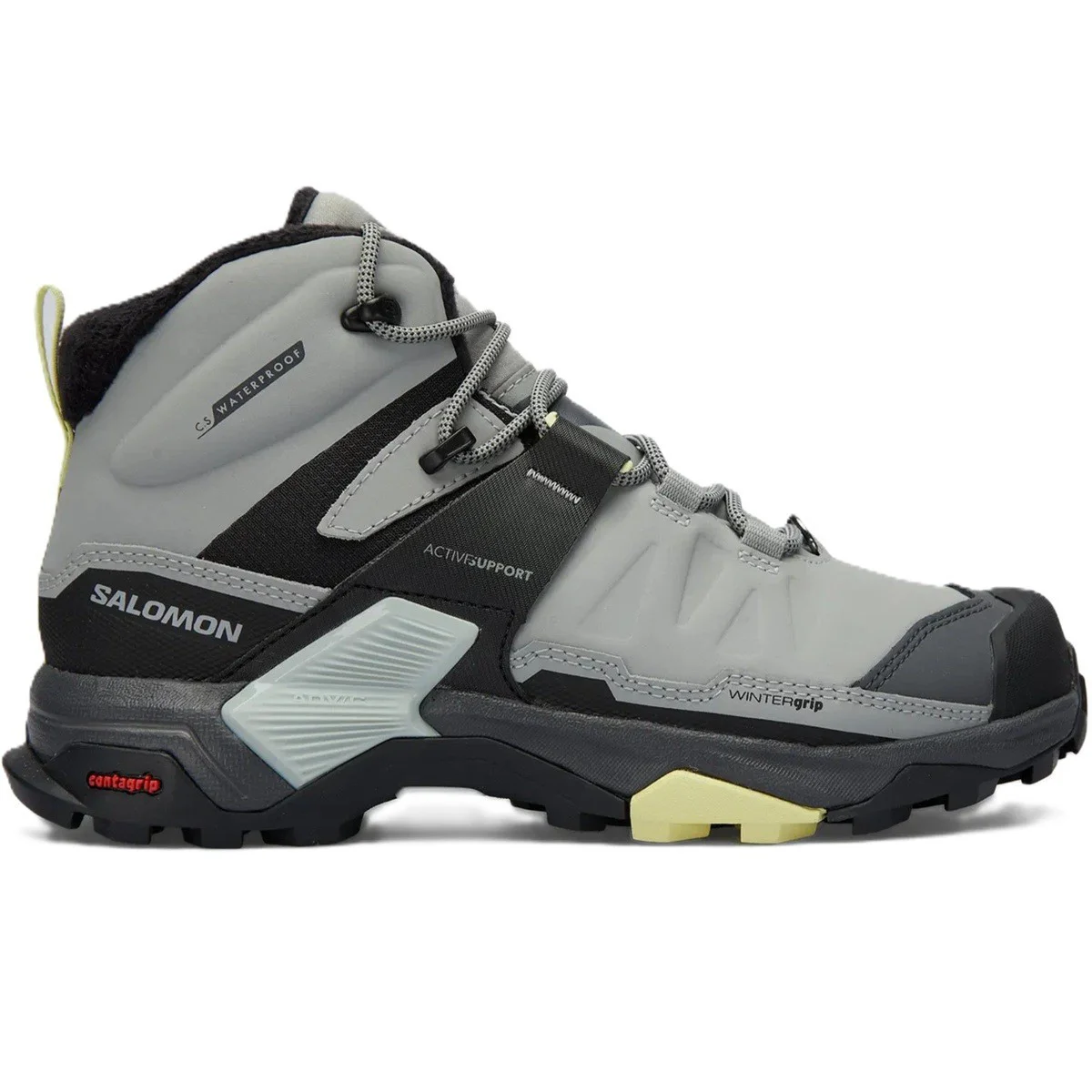 Salomon X Ultra 4 Mid Waterproff Leather Womens Boot Hakiki Deri Su Geçirmez Nefes Alabilen Kadın Bot Gri Fiyatı, Yorumları ve Özellikleri