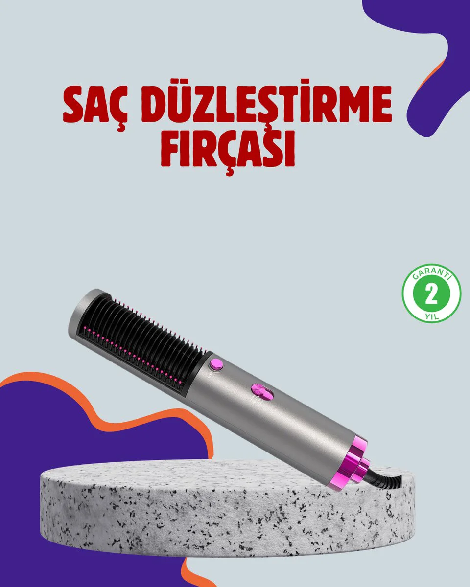 Salon Kalitesinde Saç Bakımı Sunan Şekillendirici Fırça - Hızlı Kurutma ve Iyon Teknolojili