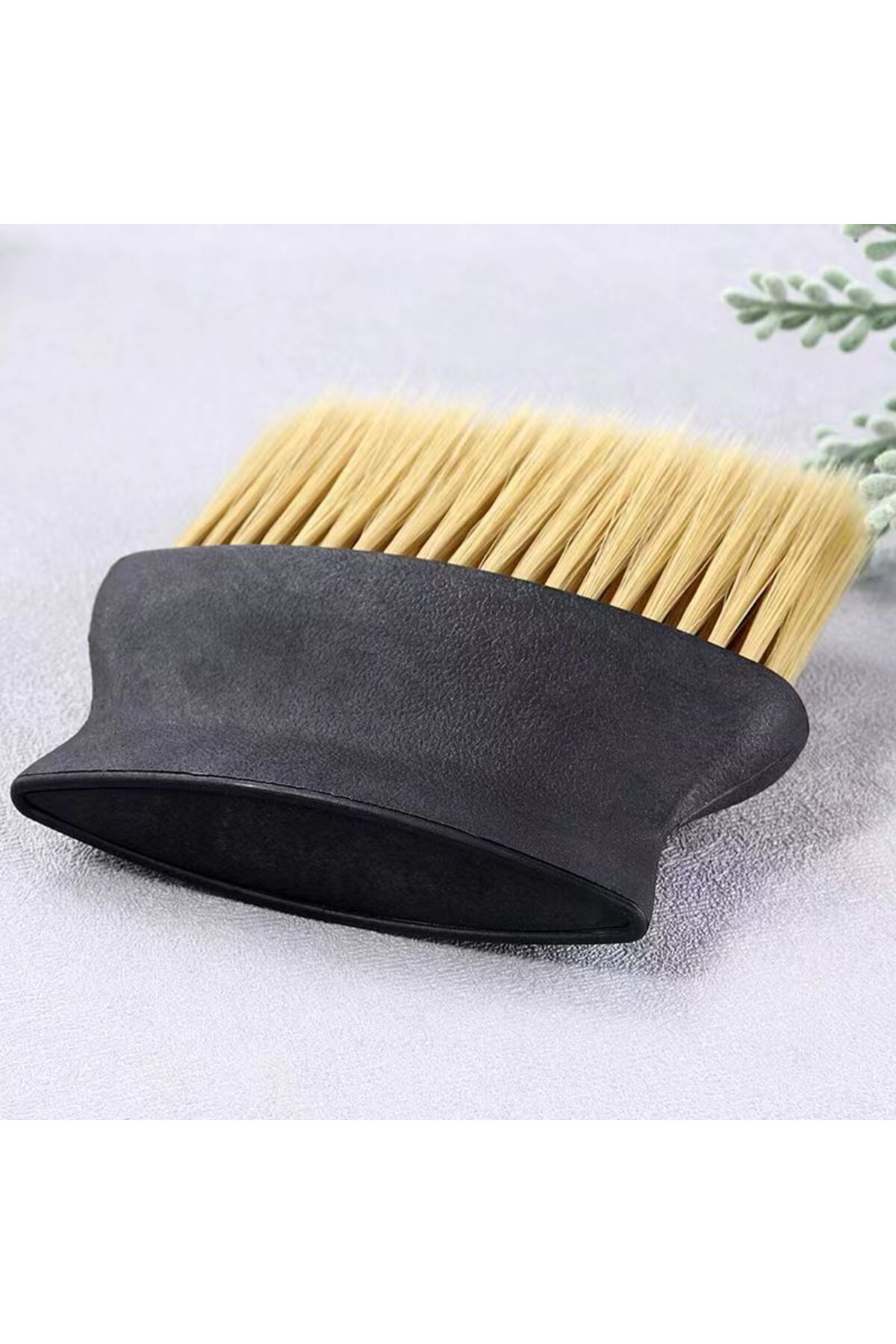 Salon Kesimi İçin Yumuşak Boyun Yüz Toz Fırçası Tek Parça Şekille