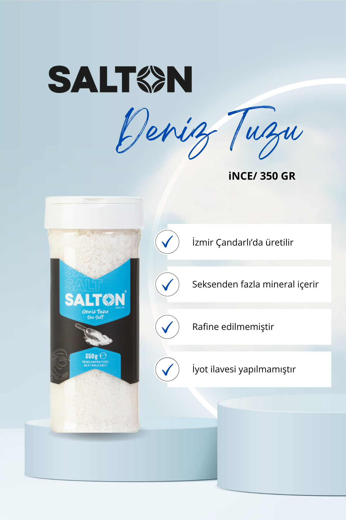 Salton Salt Salton Doğal Deniz Tuzu İnce 350Gr