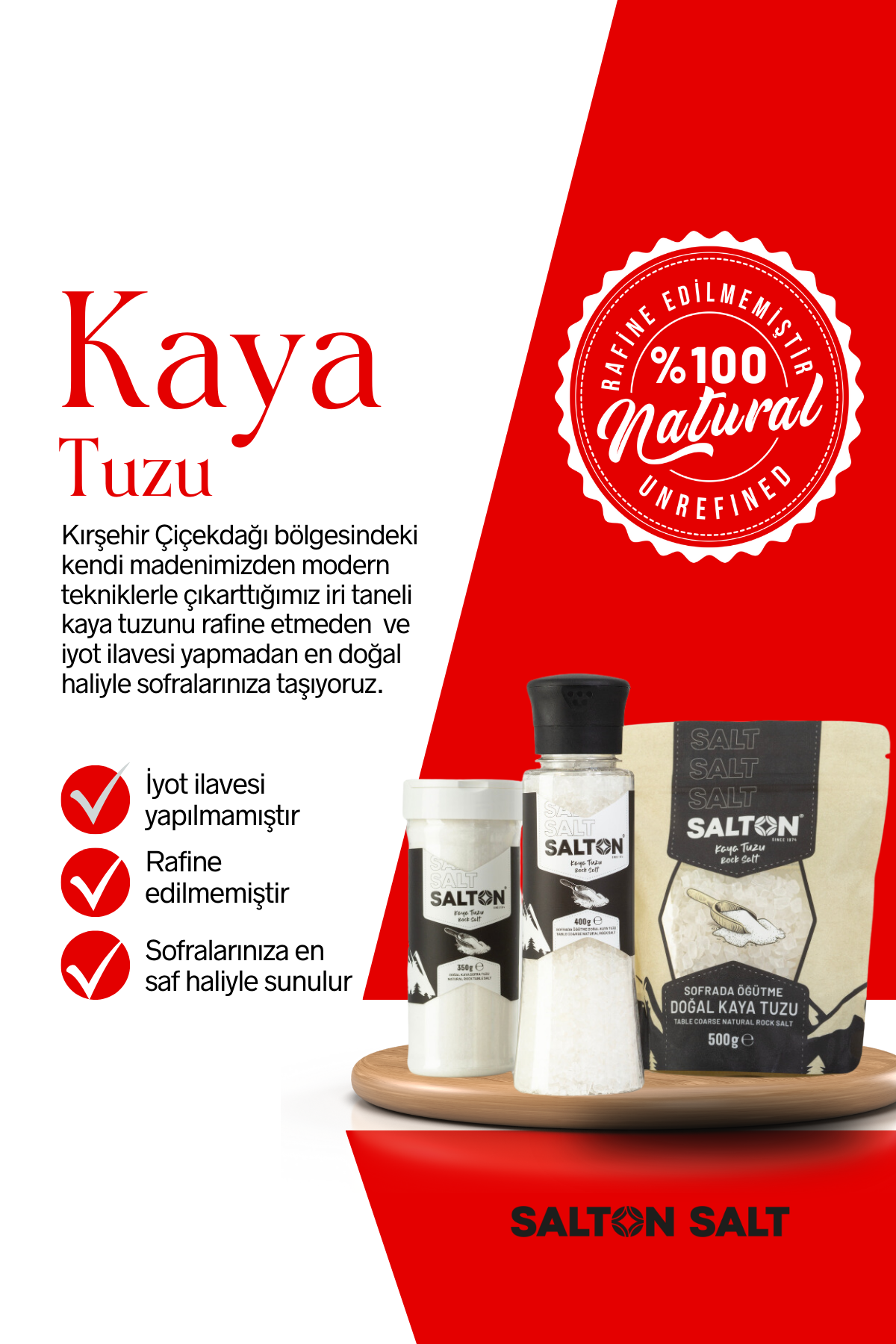 Salton Salt Salton Doğal Kaya Tuzu Seramik Değirmen 400Gr