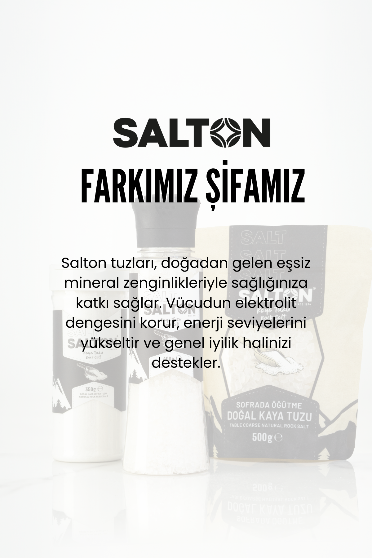 Salton Salt Salton Doğal Kaya Tuzu Seramik Değirmen 400Gr