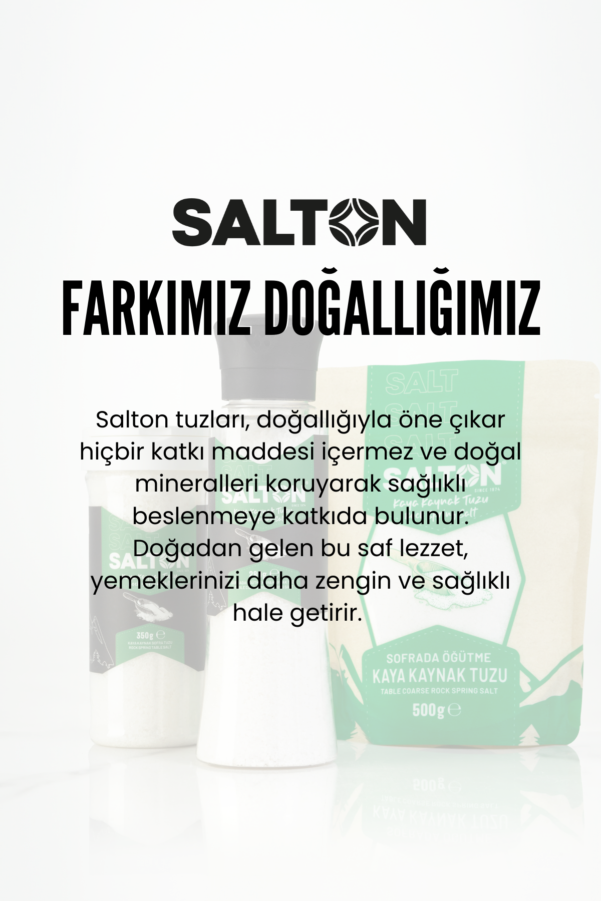 Salton Salt Salton Doğal Kaya Kaynak Tuzu Değirmen 280Gr