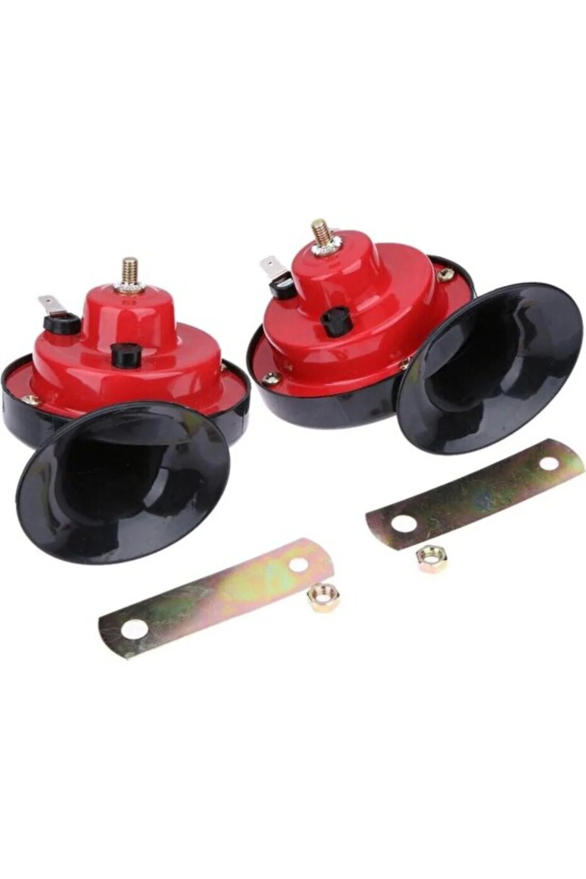 Salyangoz Korna Takımı Tek Fişli Ince Kalın Set 12 Volt Üniversal Salyangoz Korna Takımı Tek Fişli Ince Kalın Set 12 Volt Üniversal