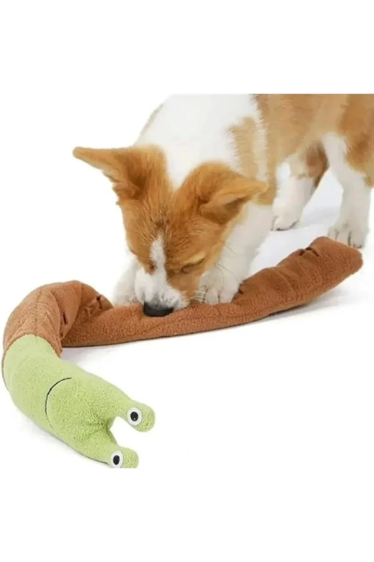 Salyangoz Peluş Köpek Sesli Oyuncağı Ödül Mama Saklama Ve Çiğneme